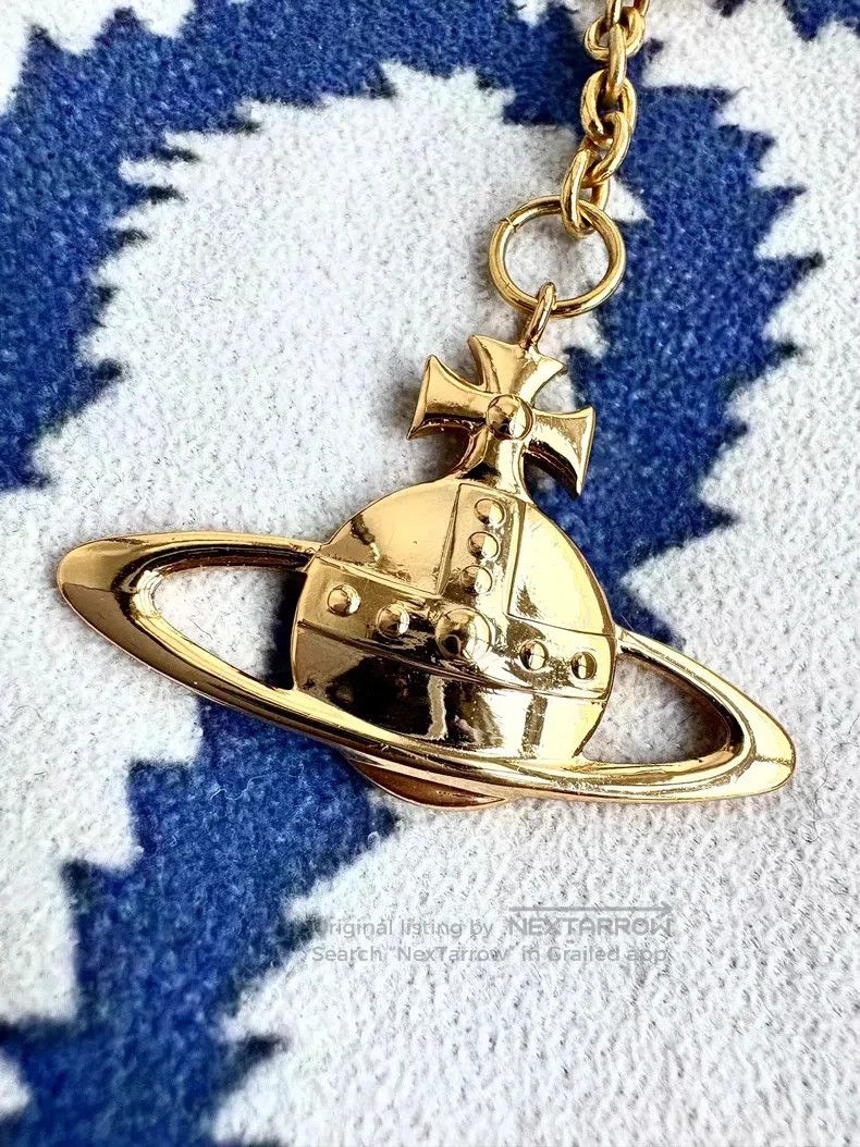 Vivienne Westwood Vivienne Westwood Vintage gold large Saturn keychain bag h Size ONE SIZE - 4 Thumbnail