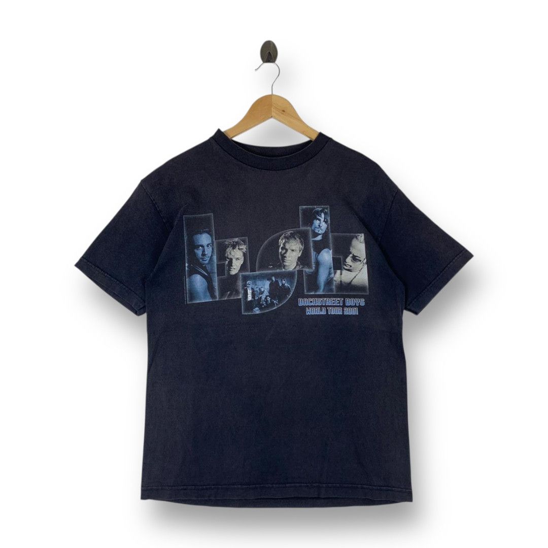 Other Vintage 2001 Backstreet Boys Black & Blue World Tour Tee Size US M / EU 48-50 / 2 - 1 Thumbnail