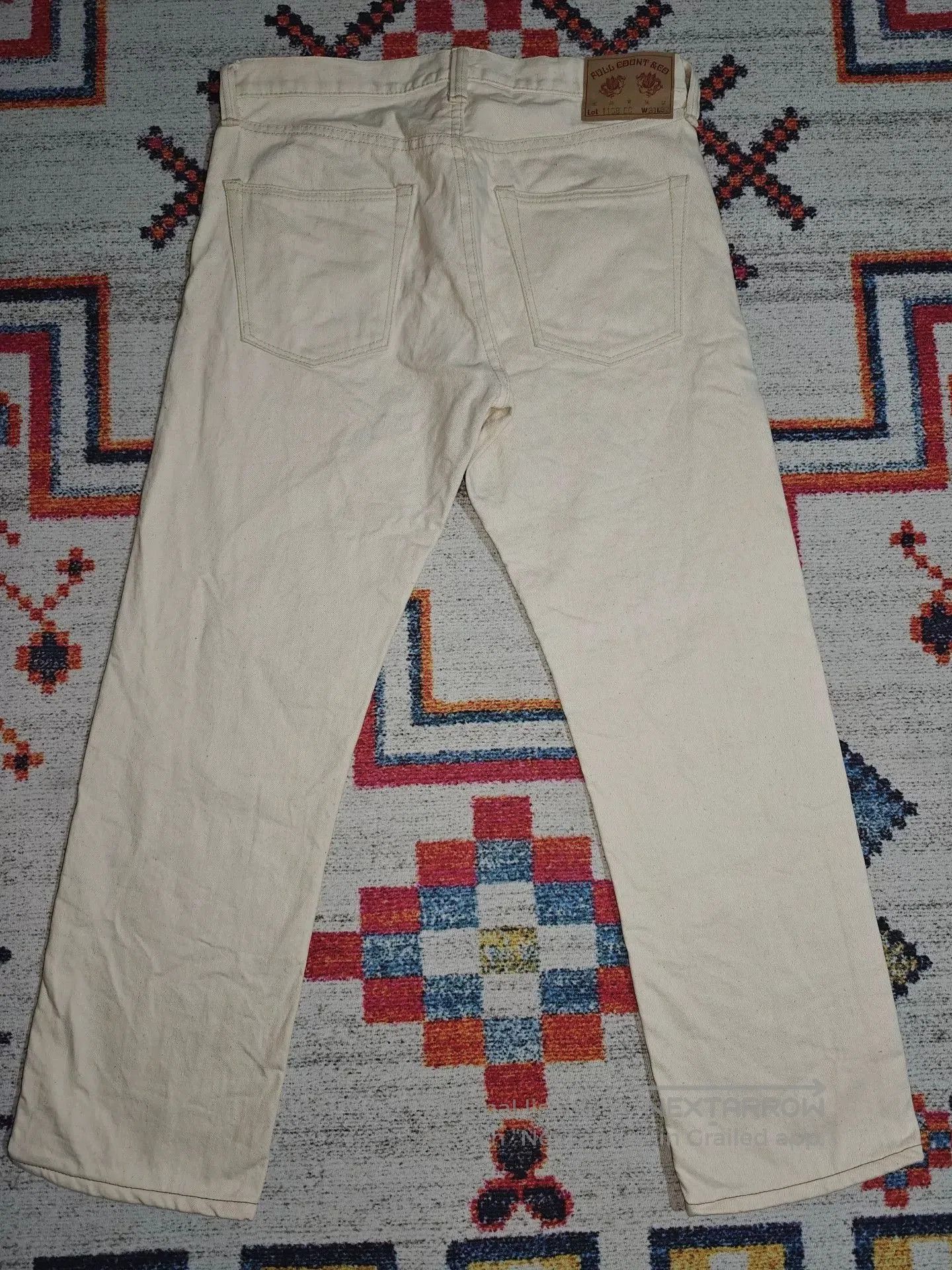 Full Count & Co. Fullcount 1108EC Slim Straight Red Selvedge Jeans. Size US 31 - 5 Thumbnail