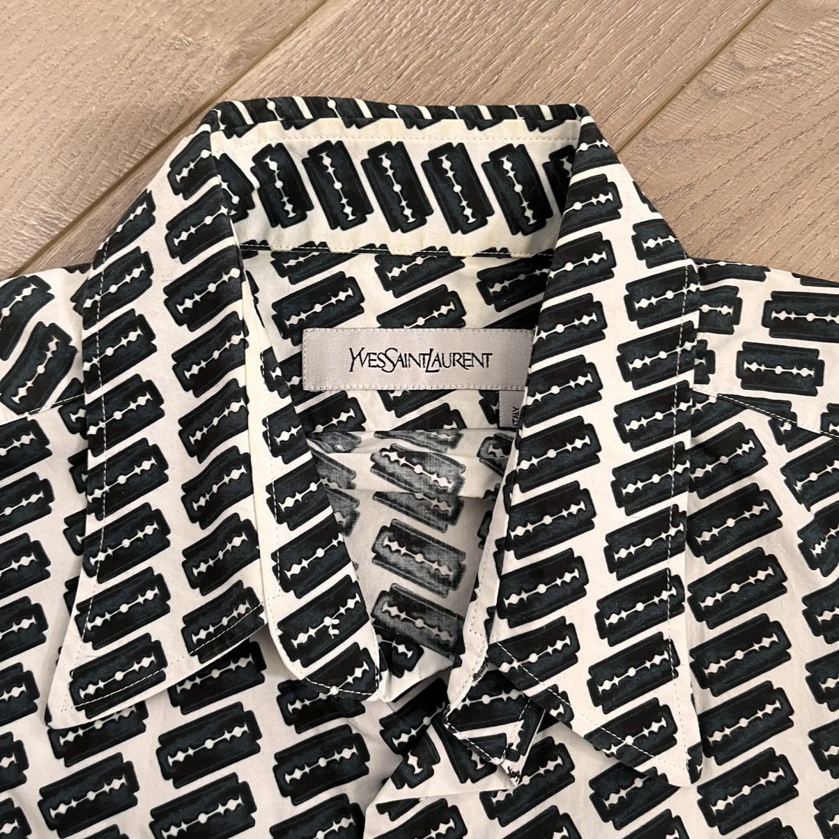 Yves Saint Laurent Yves Saint Laurent FW12 Pilati Era Razor Blade Shirt Size US L / EU 52-54 / 3 - 3 Thumbnail
