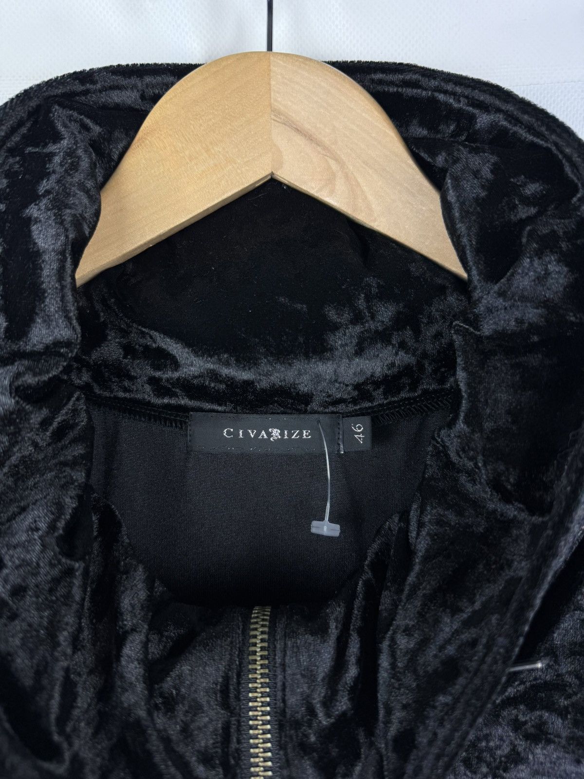 CIVARIZE × Japanese Brand Civarize Y2K Gothic Studded Velour Full Zip Track Top Jacket Size L / US 10 / IT 46 - 21 Thumbnail