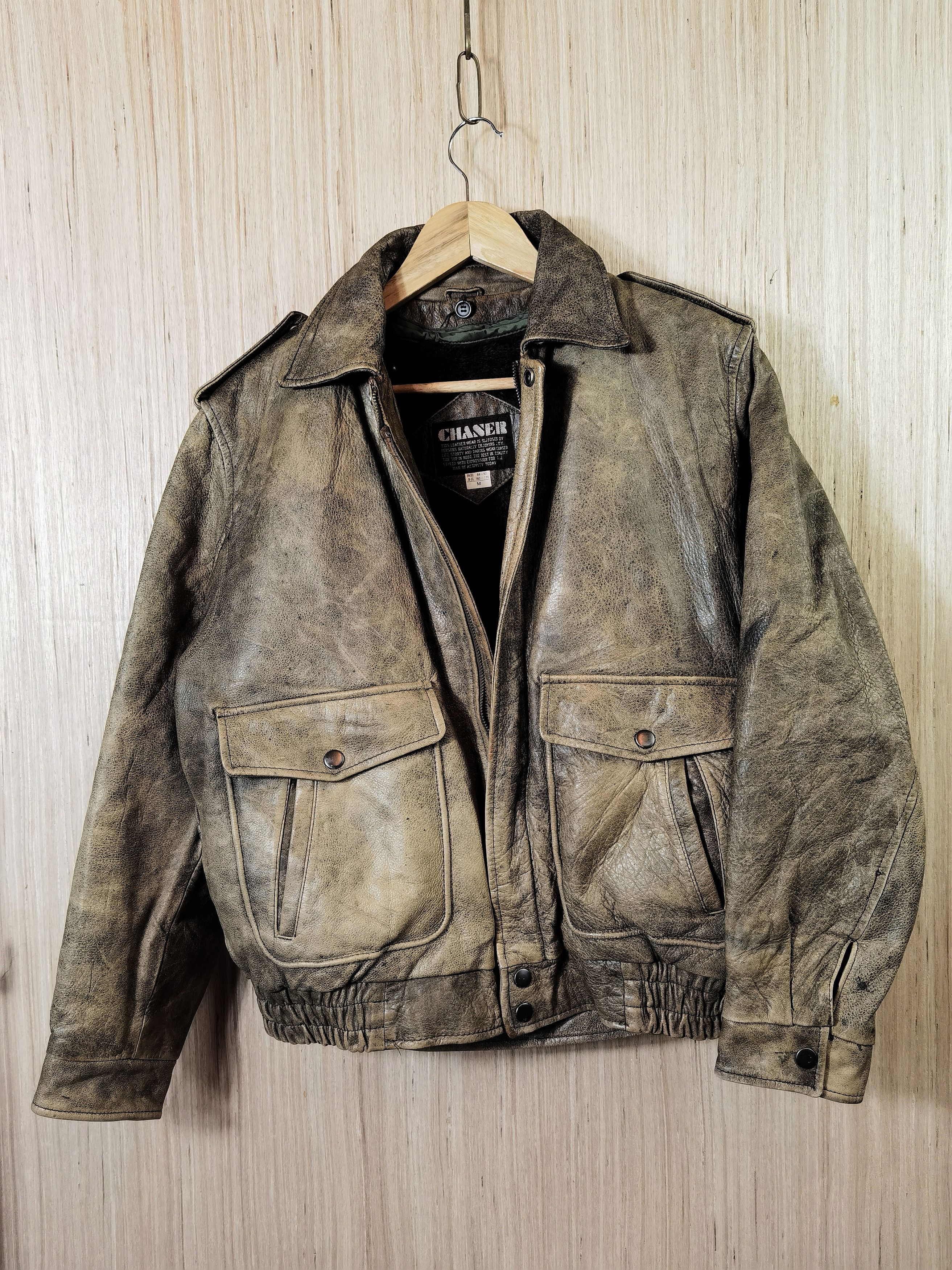 G10 VINTAGE TYPE G1 JAPANESE LEATHER BOMBER USN JACKET