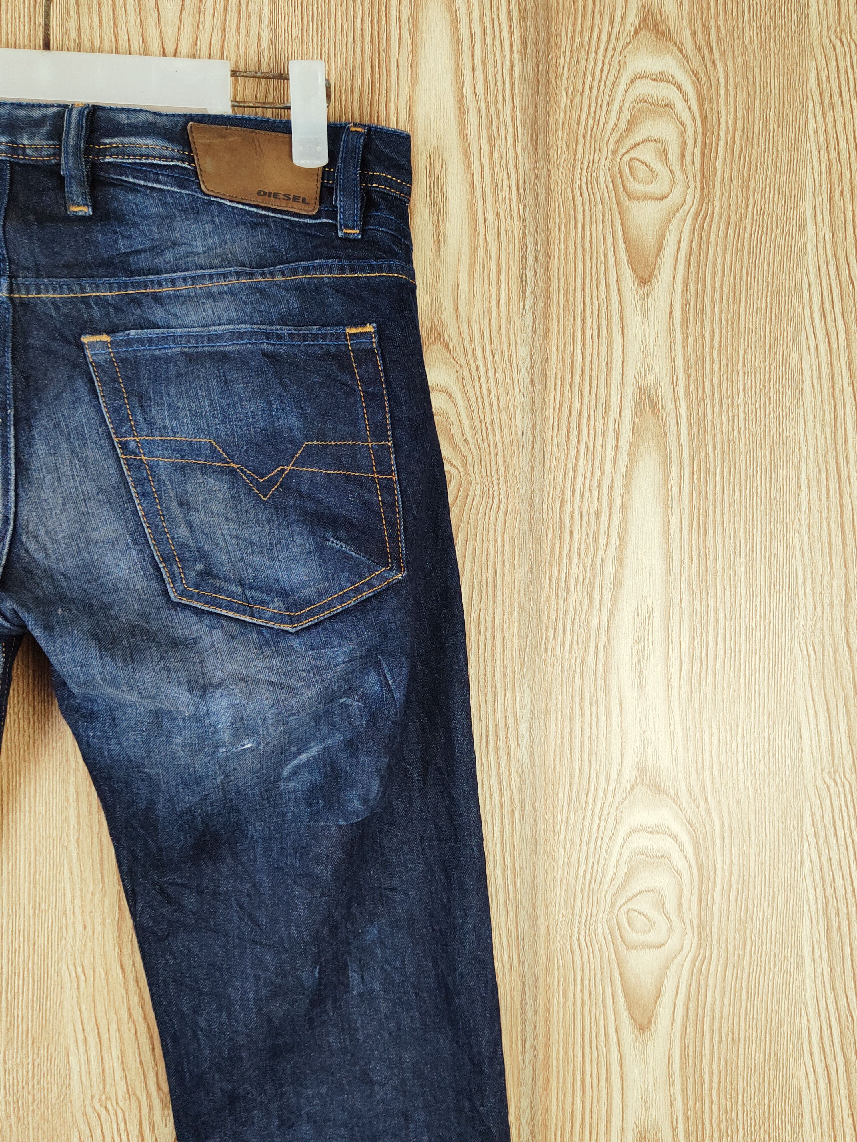 Diesel Diesel Dark Blue Distressed Ripped Jeans #S2691 Size US 31 - 12 Thumbnail