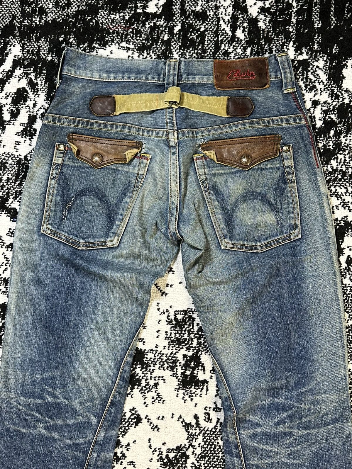 Edwin Flare Edwin Bucke Back Blue Trip Mud Wash Denim 30X32 Size US 30 / EU 46 - 12 Thumbnail