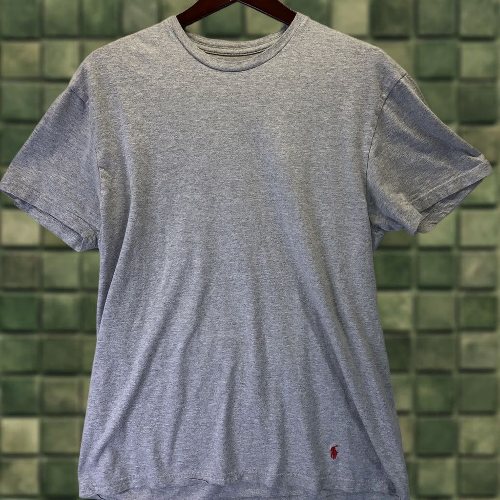 Polo Ralph Lauren Polo Ralph Lauren T-Shirt Gray Short Sleeve Men L Classic Fit 3566 Polo Ralph Lauren Logo Embroidered Cotton Round Neck Short Sleeve Shirt Mens Size US L / EU 52-54 / 3 - 1 Thumbnail