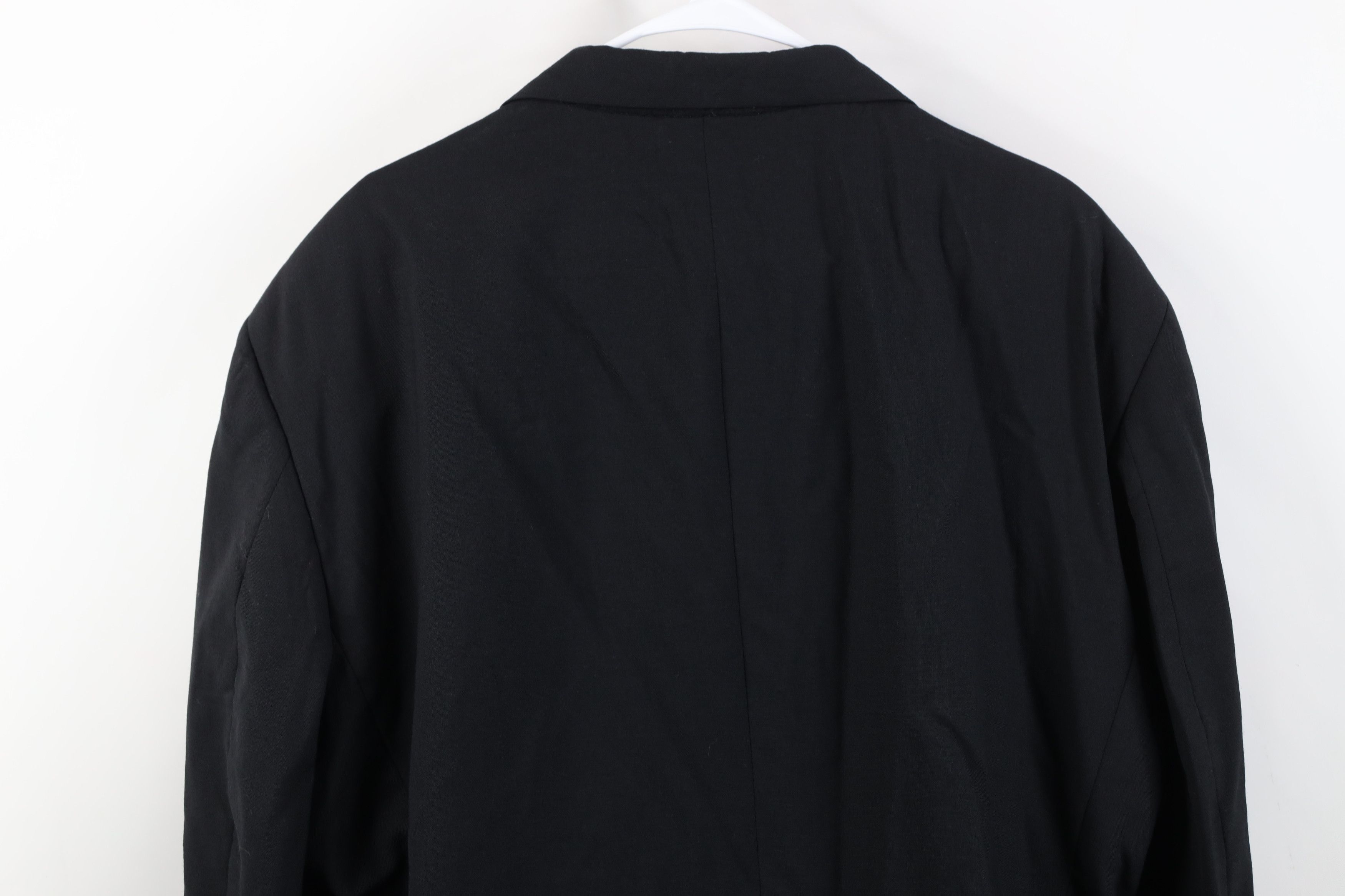 Vintage Vintage 70s Streetwear Suit Coat Blazer Jacket Black USA Size US XXL / EU 58 / 5 - 14 Thumbnail