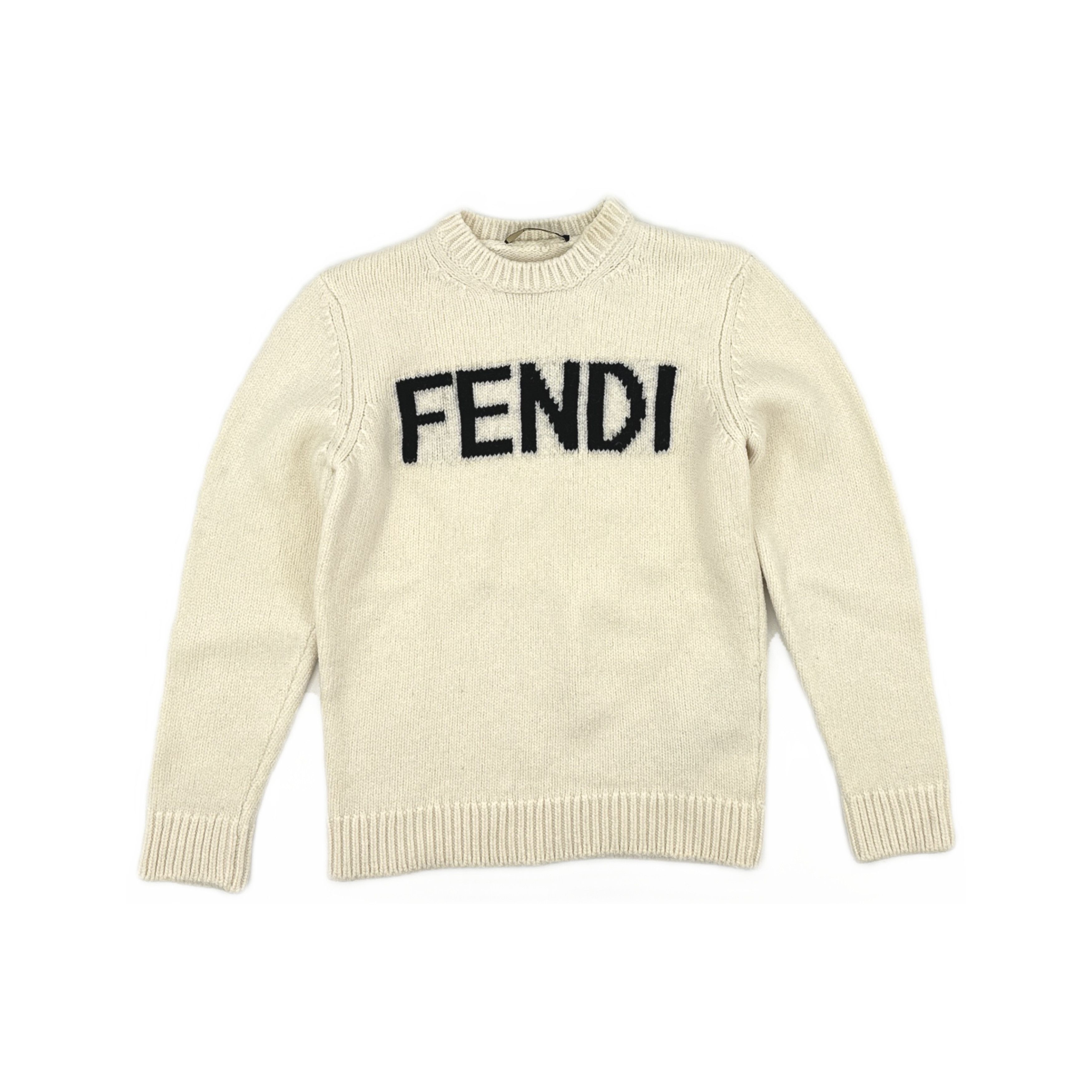 Fendi Fendi Logo Wool Sweater Size M Size US M / EU 48-50 / 2 - 1 Thumbnail