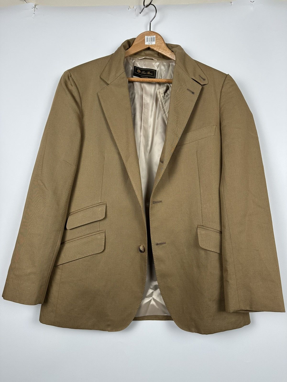 Loro Piana Loro Piana Camel/ Beige Blazer Jacket Size 48R - 3 Thumbnail