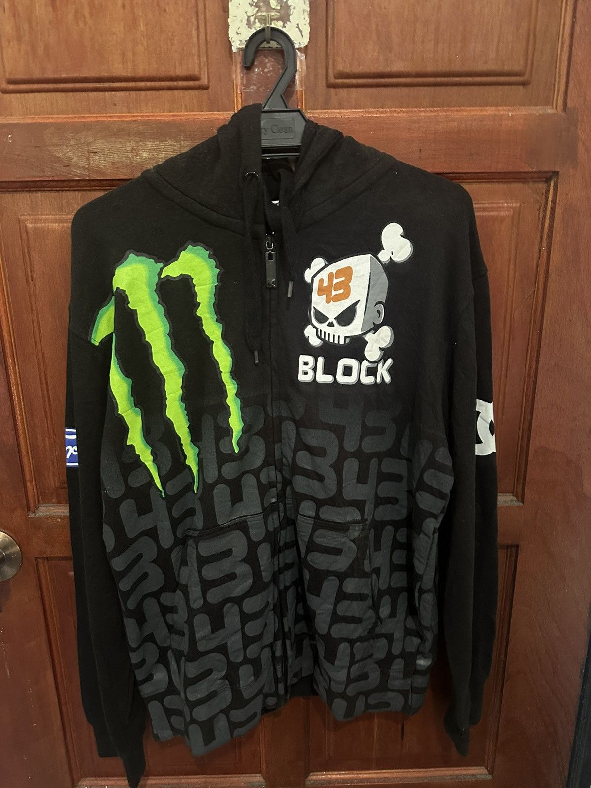 DC Monster Energy Block 43 Zip Hooded