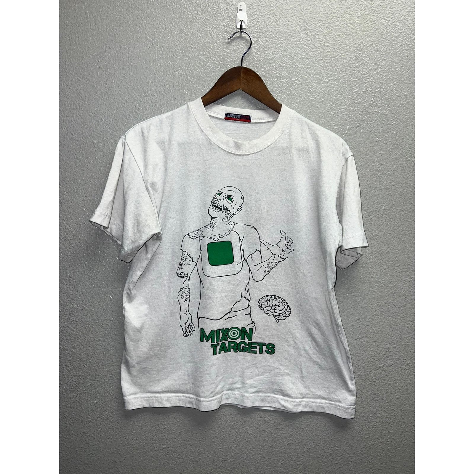 Vintage Mixon Targets Shirt Zombie Graphic Muscle Memory White Tee M Size US M / EU 48-50 / 2 - 1 Thumbnail