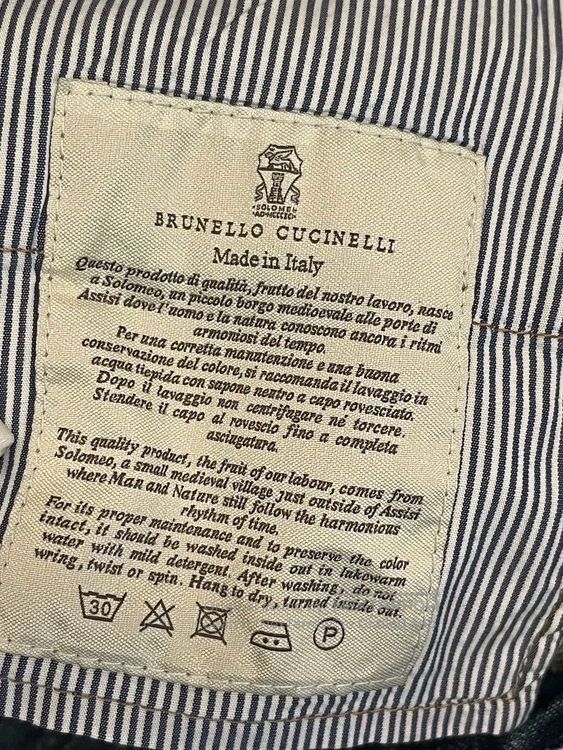 Brunello Cucinelli Brunello Cucinelli Blue studded cotton pants Size 25" / US 0 / IT 36 - 6 Thumbnail