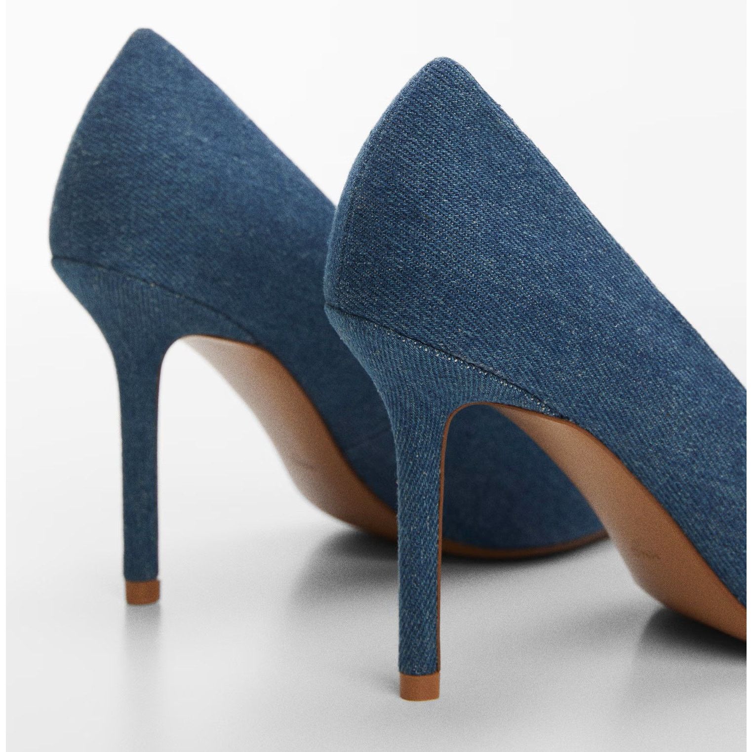 Mango MANGO Rhinestone Denim Heels NWT Size US 7.5 / IT 37.5 - 19 Thumbnail