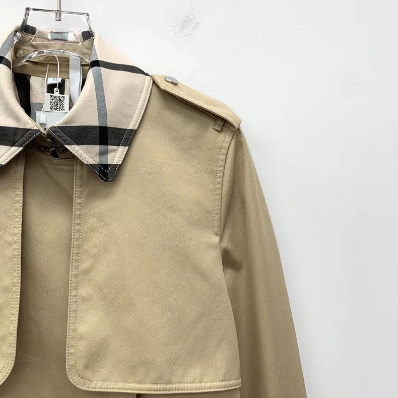 Burberry Burberry Burberry Brown Cotton Long Sleeve Trench Coat-250 Size S / US 4 / IT 40 - 3 Thumbnail