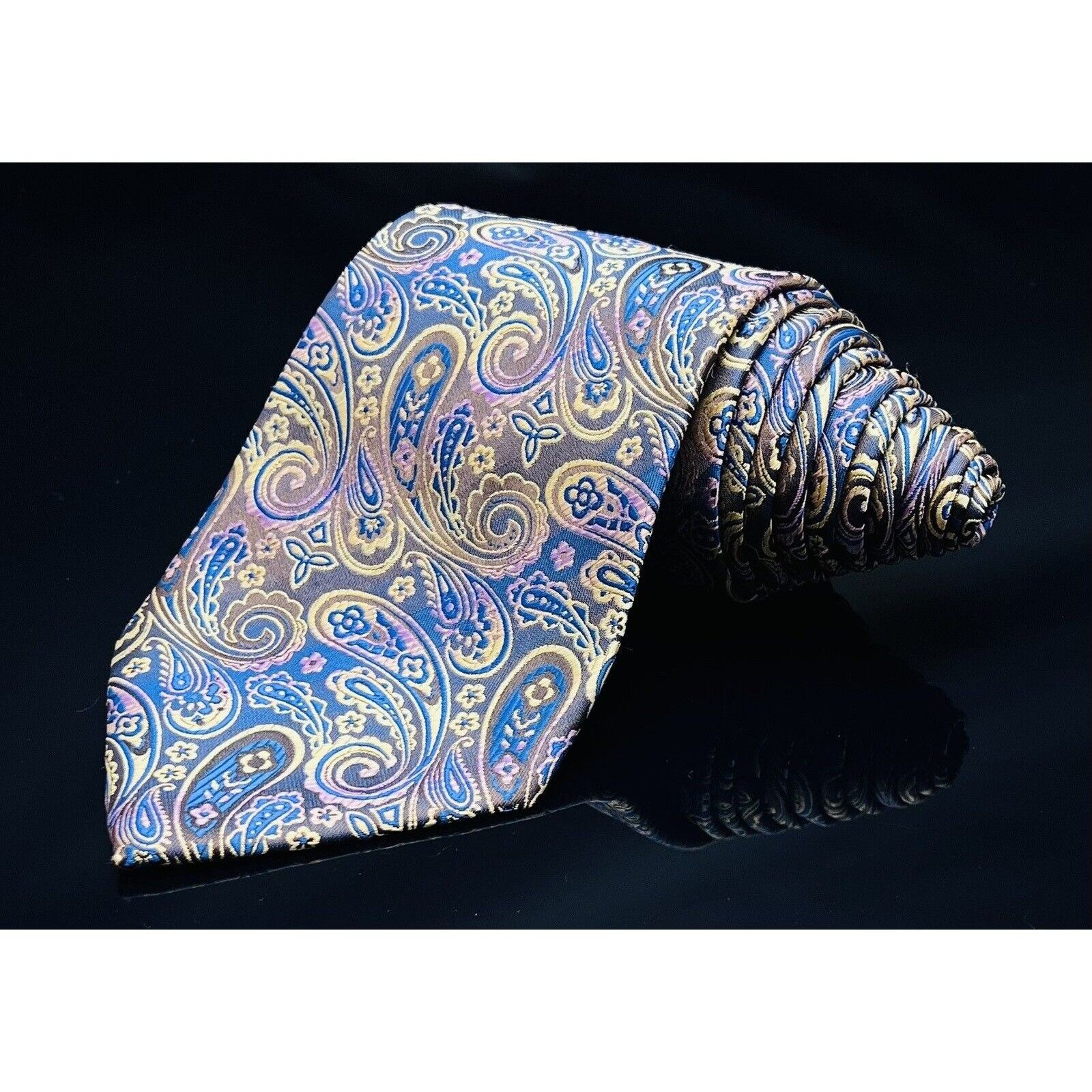 Brioni Brioni Tie Paisley Pattern Multi Color Luxury Shine Size ONE SIZE - 1 Thumbnail