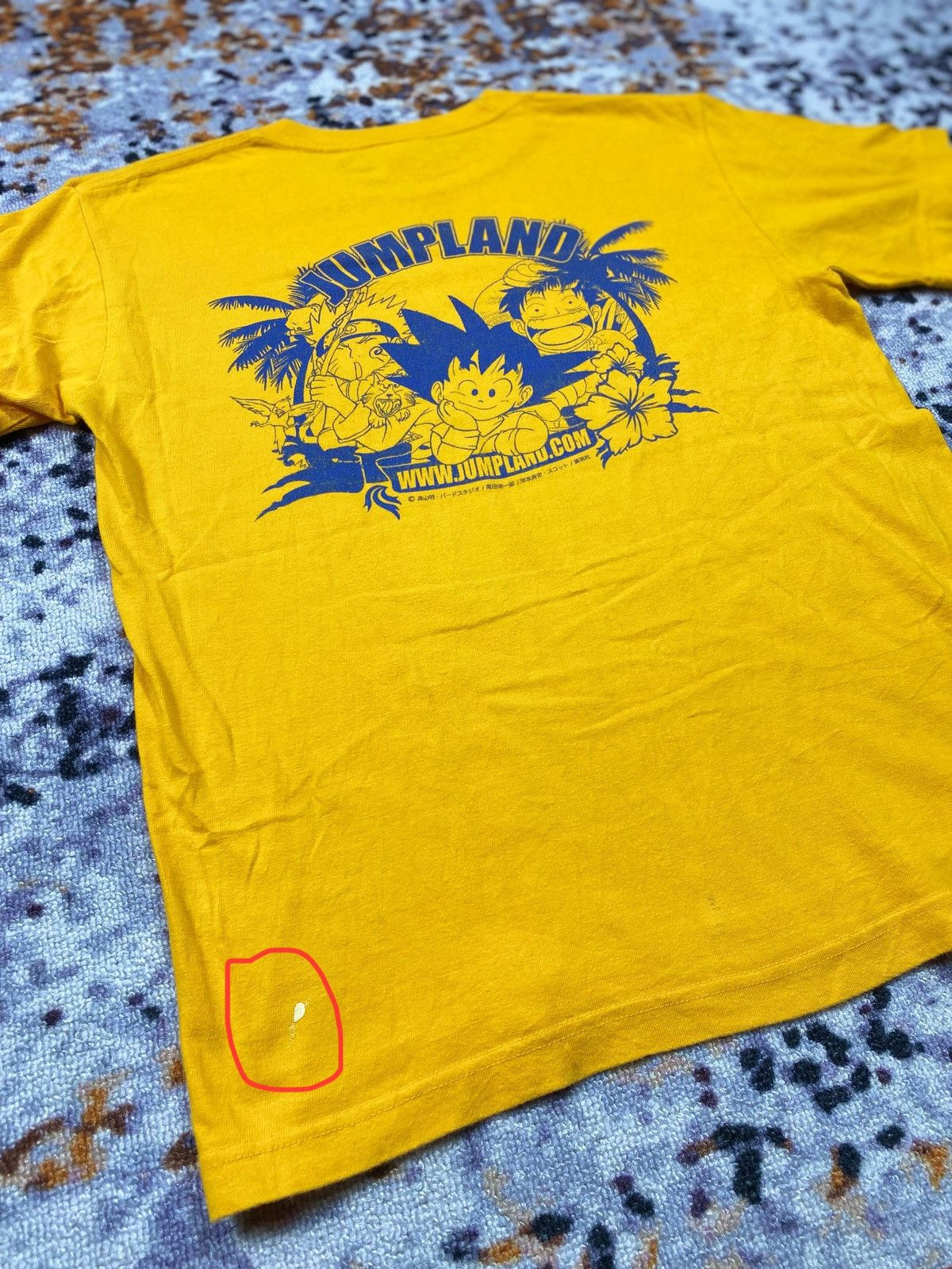 Anime × Cartoon Network × Japanese Brand Rare!! Naruto Dragon Ball One piace Jumpland t-shirt Size US S / EU 44-46 / 1 - 4 Thumbnail
