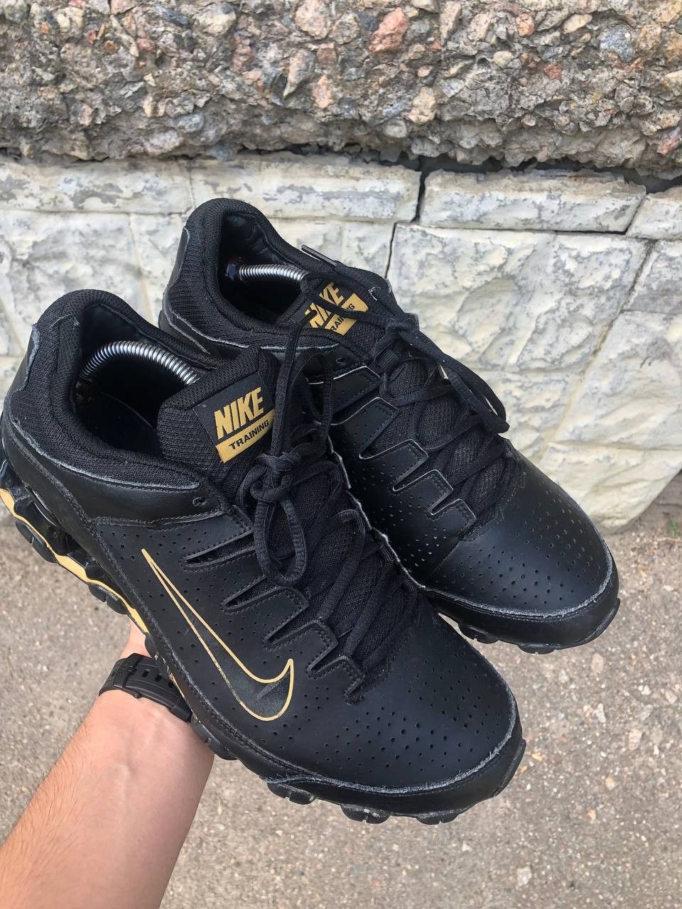 Nike Vintage Nike Training Shox Leather Sneakers Japan Style Y2K Size US 12 / EU 45 - 8 Thumbnail