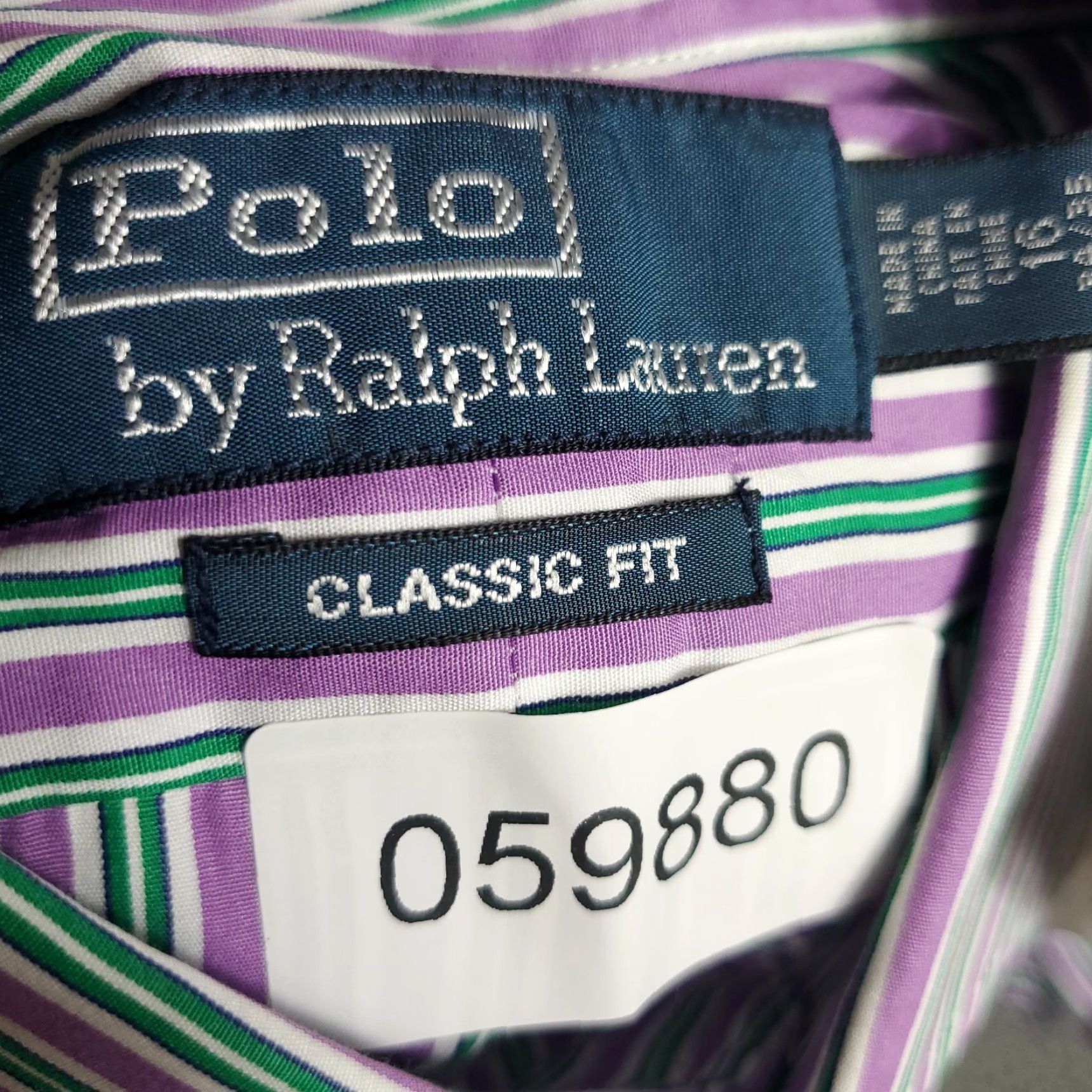 Ralph Lauren Ralph Lauren Shirt Mens 16 Purple Striped Classic Fit Dress Button Up Size 42R - 7 Thumbnail