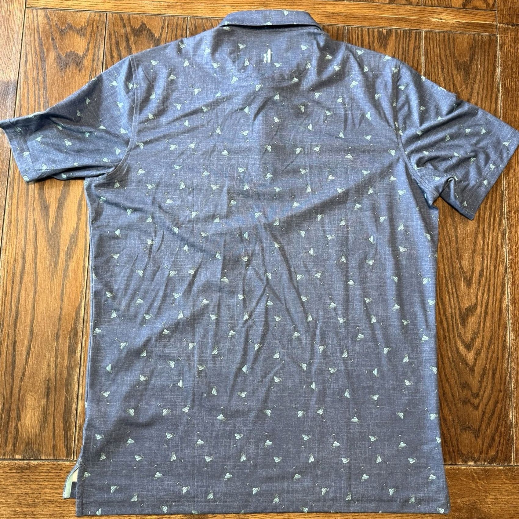 johnnie-O johnnie-O Polo Shirt Men’s Large Blue Geometric Logo AOP Martini Glass Top Shelf Mission Hills Golf New Size US L / EU 52-54 / 3 - 5 Thumbnail