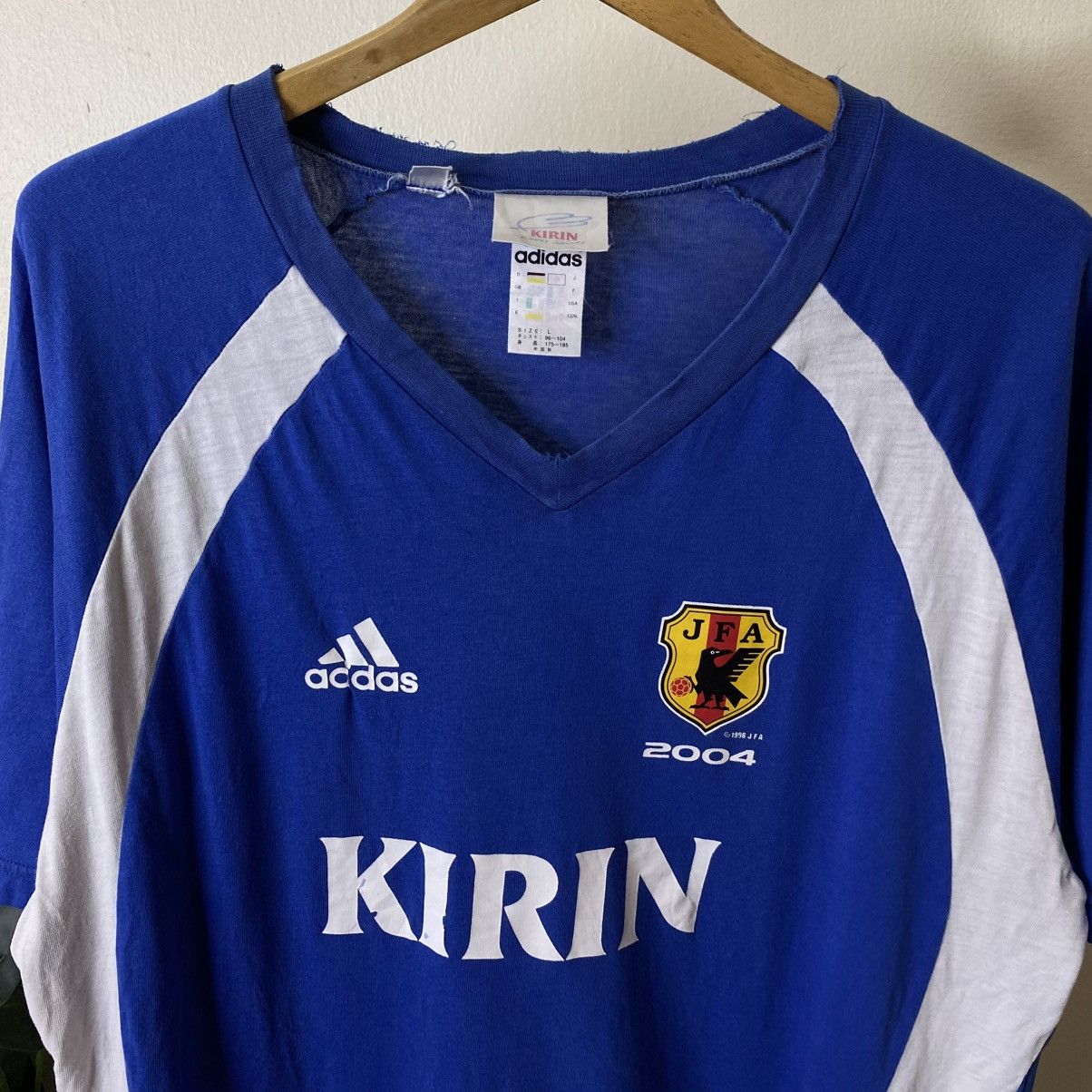 Adidas 1990s Adidas x Japan National Team Kirin T Shirt | Grailed