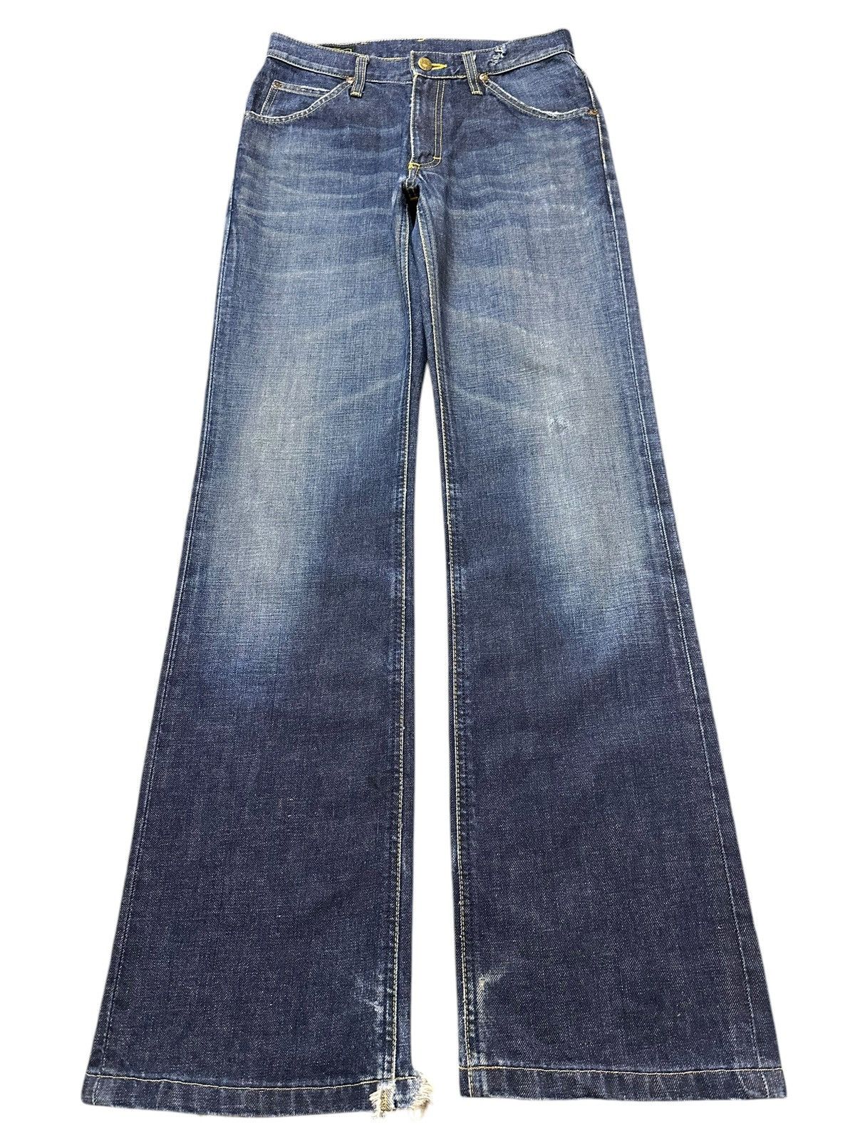 Lee Vintage Lee Riders Blue Faded Wash Style Wide Leg Jeans Size US 28 / EU 44 - 1 Thumbnail