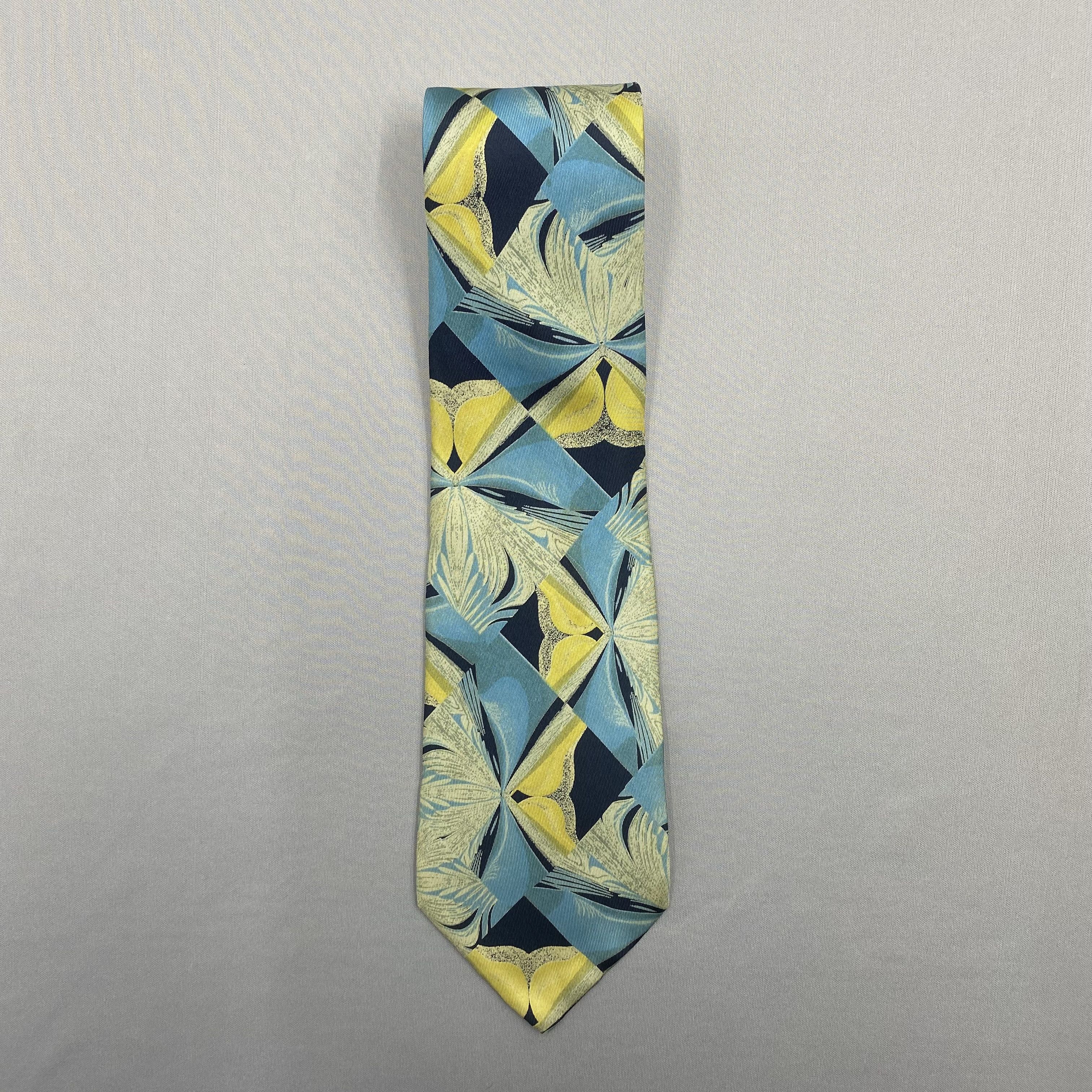 Trussardi Vintage Trussardi SILK Necktie Cravate Pure Silk Neck Tie Size ONE SIZE - 3 Thumbnail