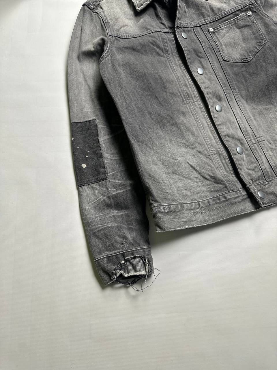 Allsaints Allsaints Distress Denim Jacket Paited Ami Vibe Size US M / EU 48-50 / 2 - 2 Thumbnail