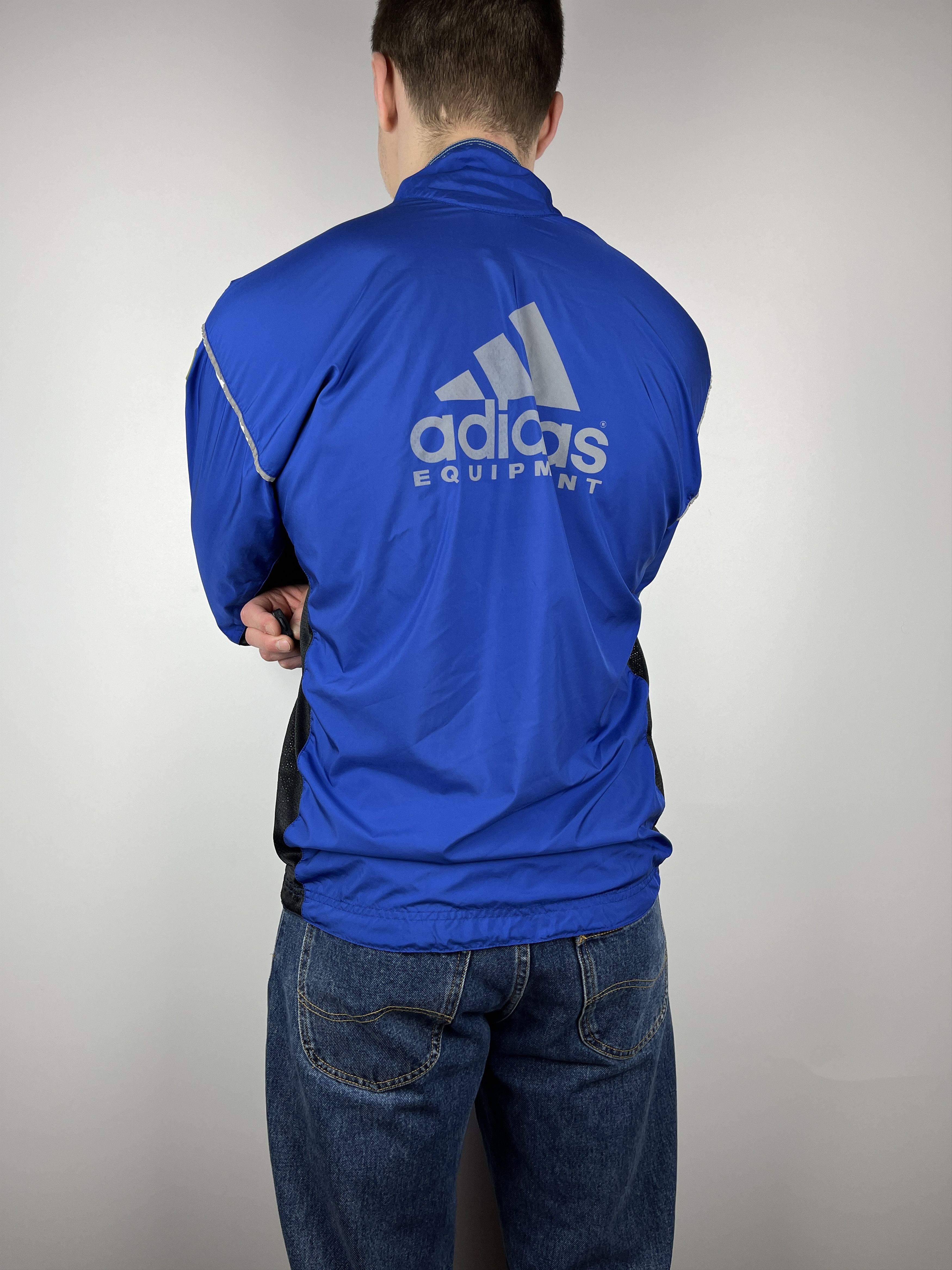 Adidas 90's Adidas Equipment Vintage Big Logo Back Light Jacket Size US M / EU 48-50 / 2 - 11 Thumbnail