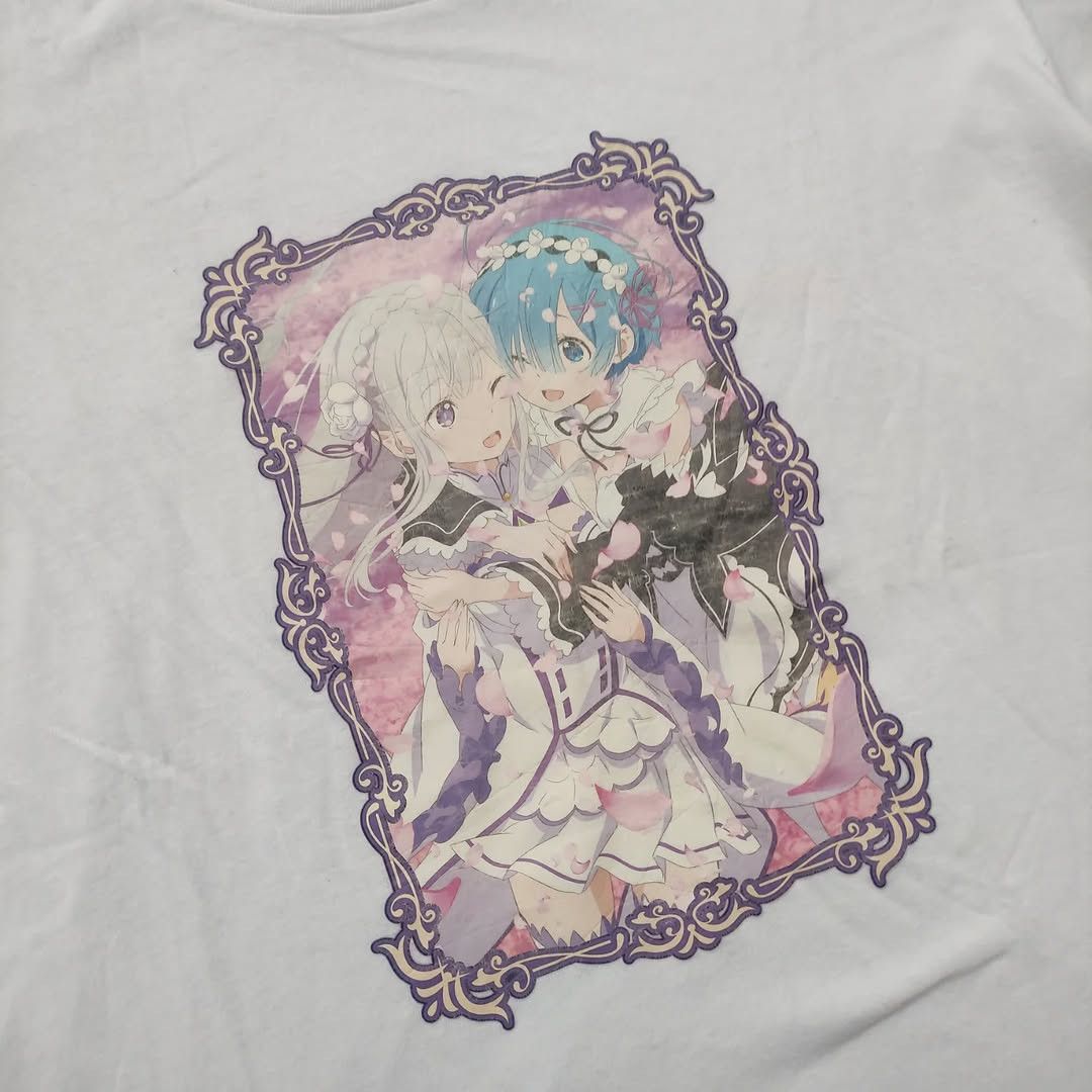 Anime Anime Rezero Emilia & Rem Tee Size US XL / EU 56 / 4 - 1 Thumbnail