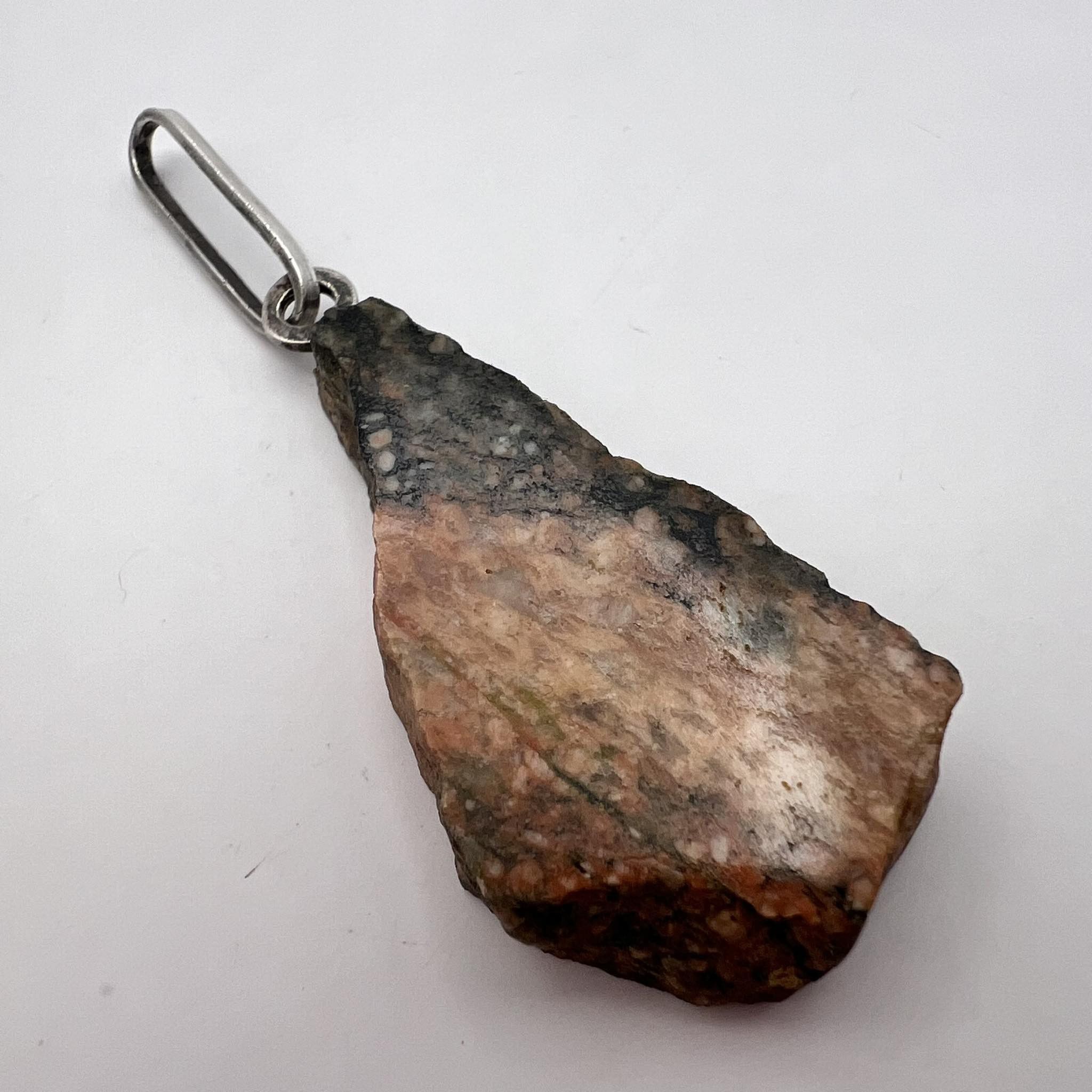 Vintage Vintage Silver 800 Women's Jewelry Pendant Natural Marble Size ONE SIZE - 3 Thumbnail