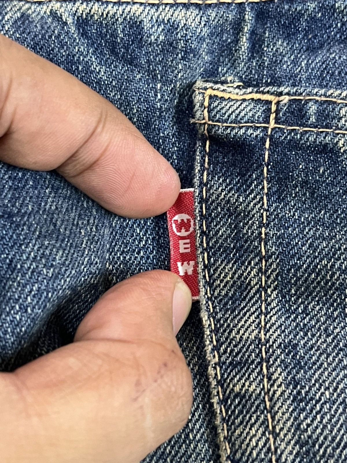 Beauty Beast × Heron Preston Vintage WWL Reconstructed Studded Stars Denim Size US 32 / EU 48 - 10 Thumbnail