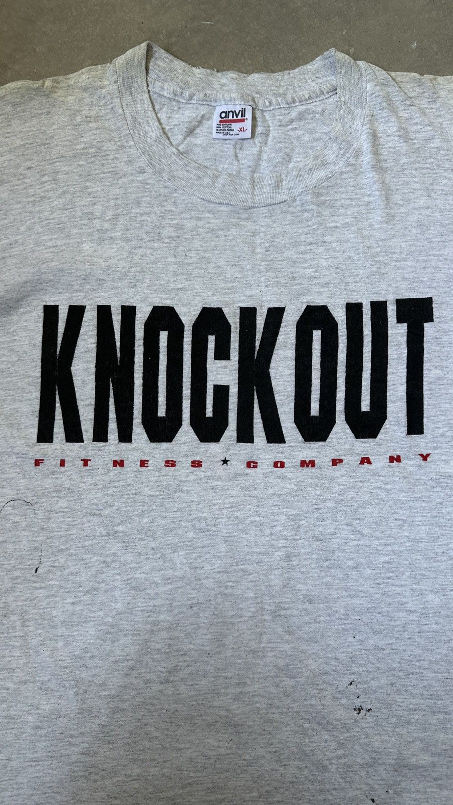 Vintage VINTAGE KNOCKOUT FITNESS COMPANY TEE Size US L / EU 52-54 / 3 - 2 Thumbnail