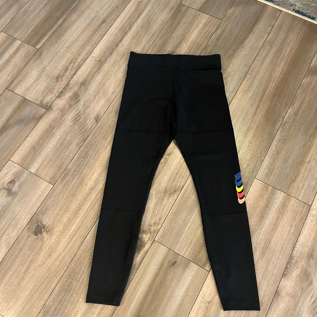 Nike Nike Black Athletic Workout Leggings Women Medium Size 28" / US 6 / IT 42 - 2 Thumbnail