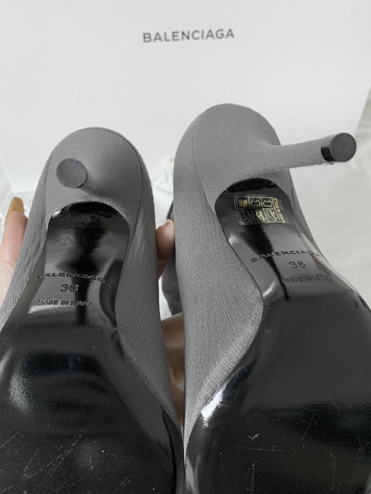 Balenciaga Balenciaga Knife Boot in Stocking Fabric FW2017 Size US 8 / IT 38 - 7 Thumbnail