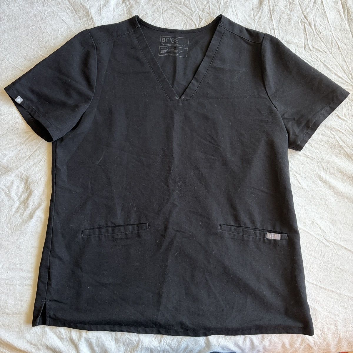 Other Figs technical collection black scrub top | Grailed