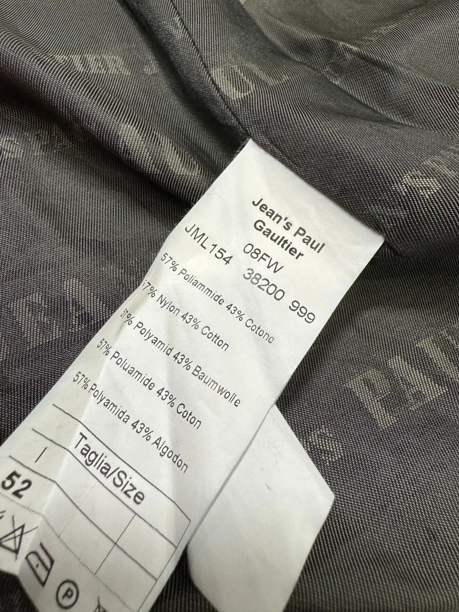 Jean Paul Gaultier FW2008 Jean Paul Gaultier Navy Nylon Long Jacket Size US L / EU 52-54 / 3 - 9 Thumbnail