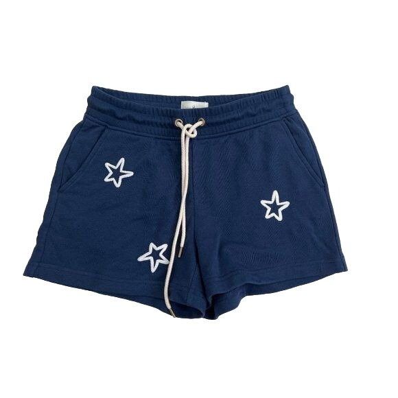Lou & Grey Lou & Grey Star Cozy Cotton Soft Terry Shorts Embroidered St Size 26" / US 2 / IT 38 - 2 Thumbnail