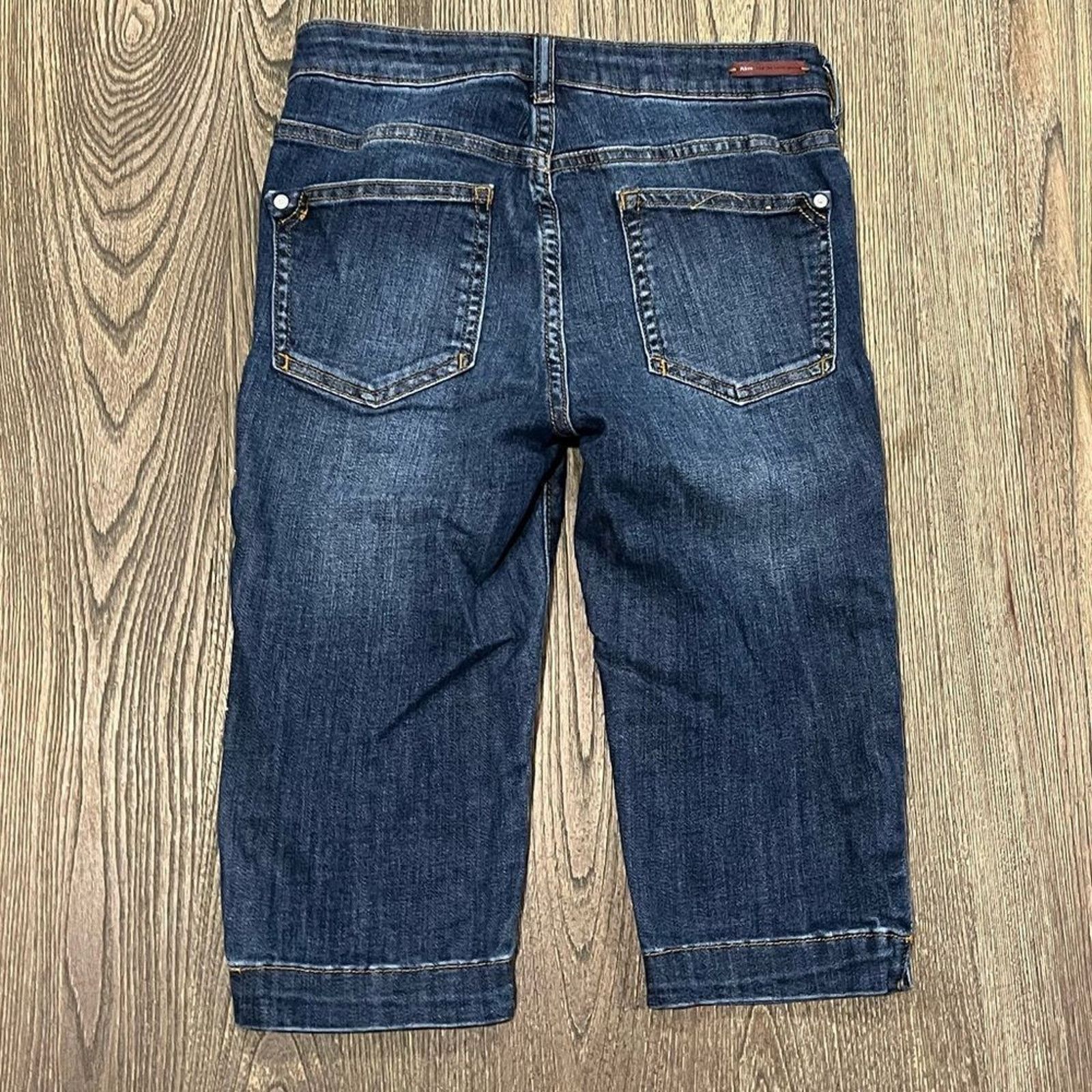 Anthropologie Anthropologie Pilcro High Rise Capri Blue Jeans Petite 27 Size 27" / US 4 / IT 40 - 2 Thumbnail