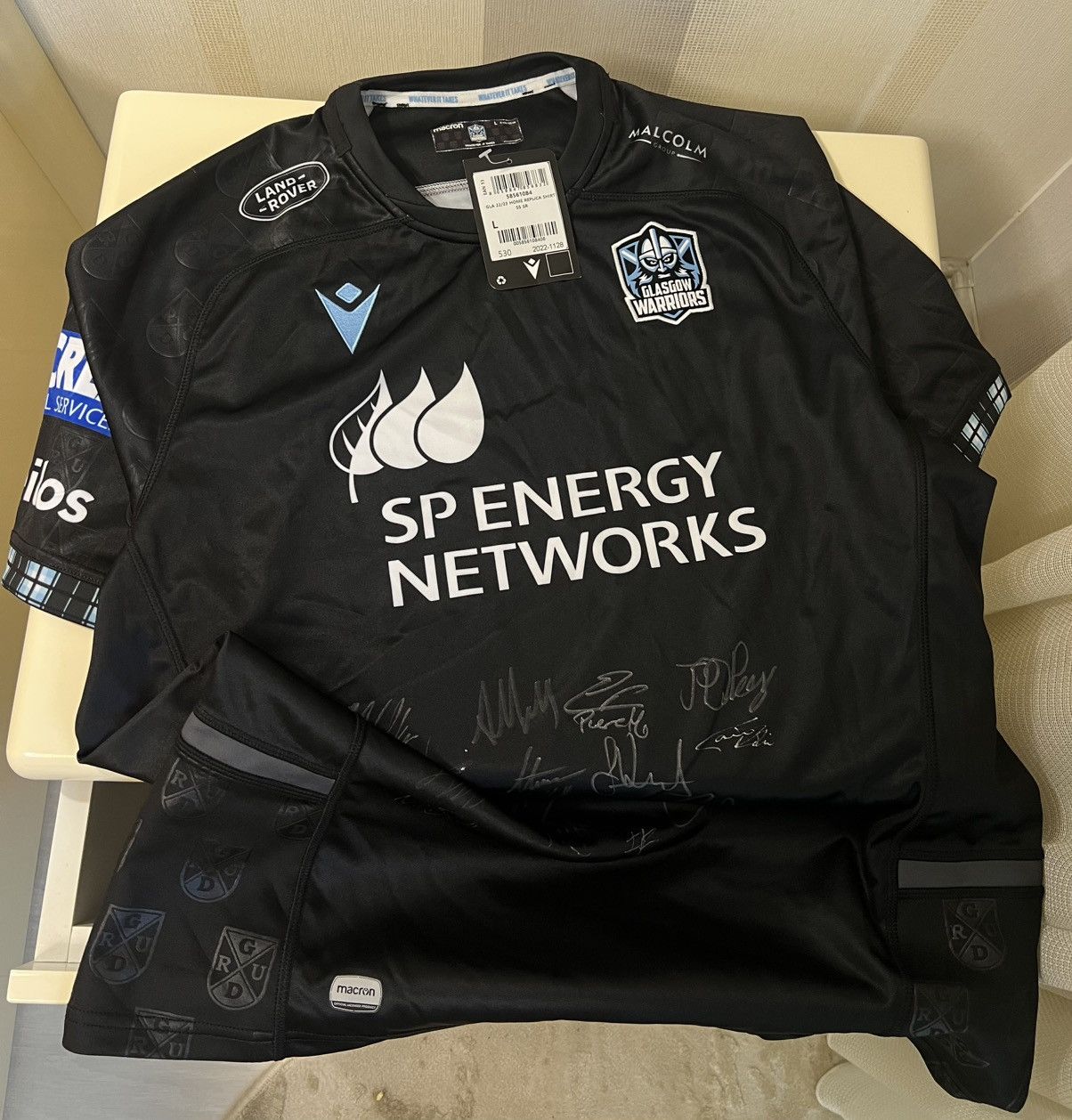 Macron Glasgow Warriors Home Rugby Shirt 20/21 Size US L / EU 52-54 / 3 - 1 Thumbnail