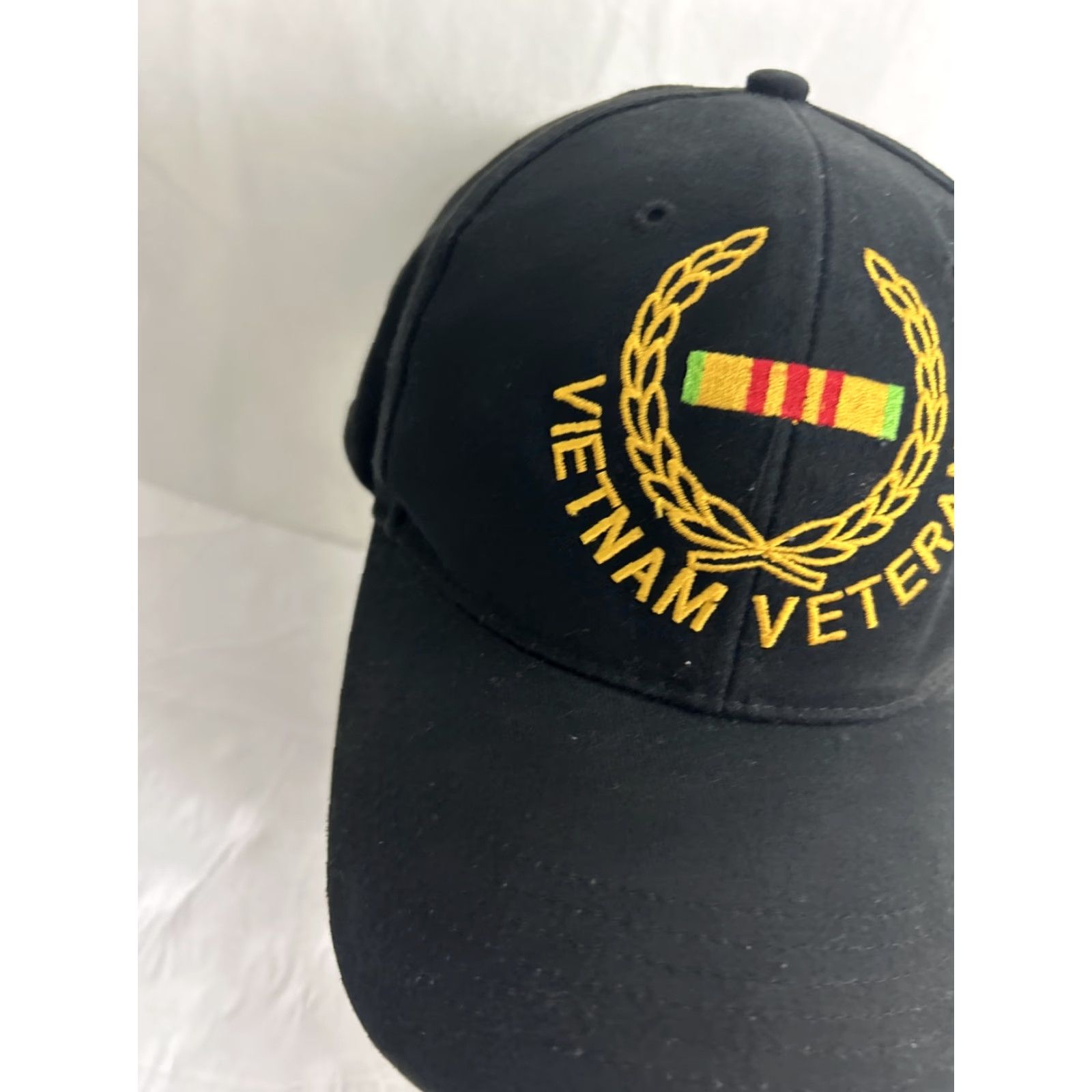 Rothco Vietnam Veteran Hat Black Rothco Adjustable Strap Back Baseball Cap Men One Size Size ONE SIZE - 4 Thumbnail