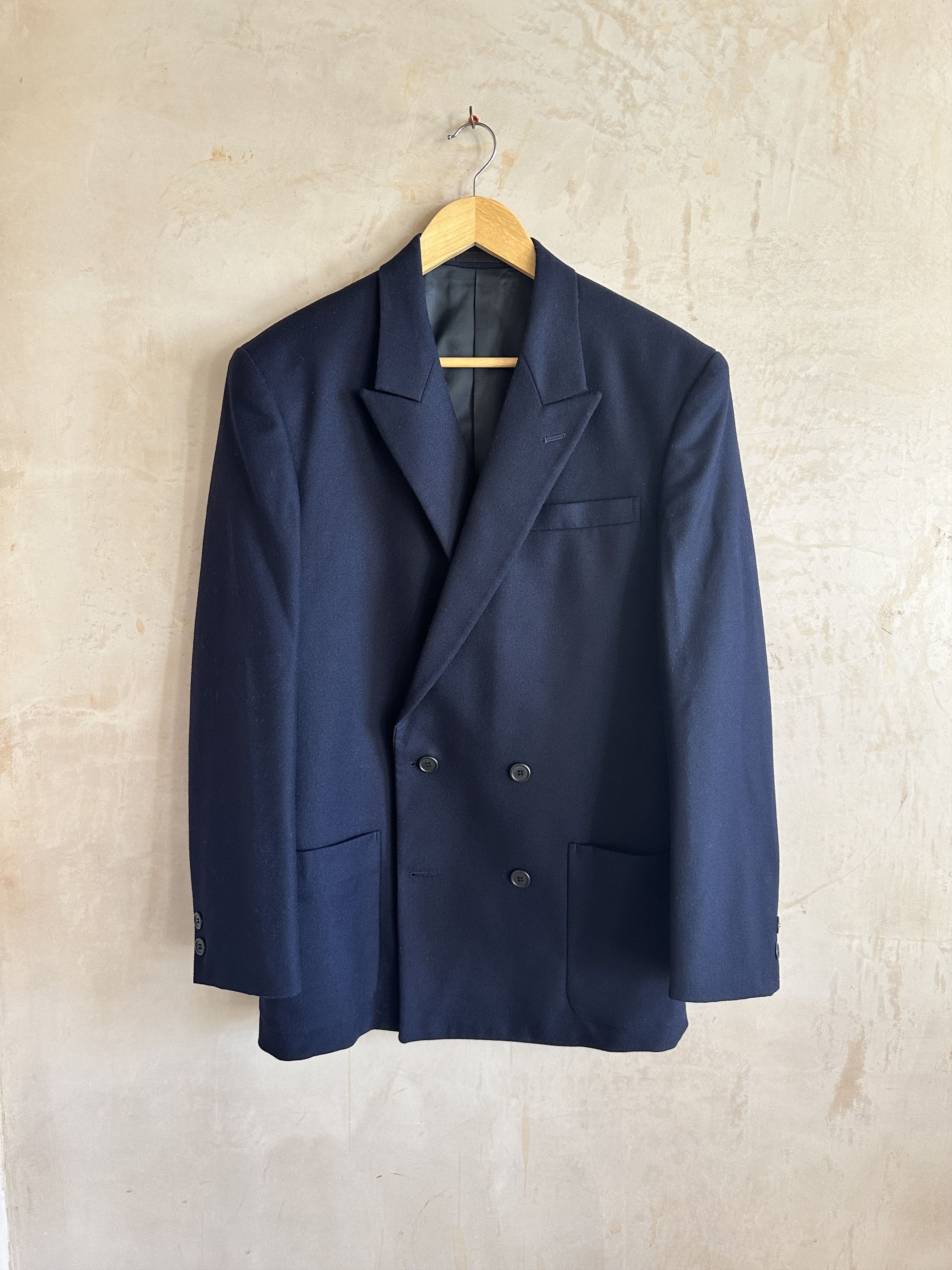 Yohji Yamamoto Yohji Yamamoto Navy Double Breasted Wool Jacket AW09 Railway Size US M / EU 48-50 / 2 - 1 Thumbnail