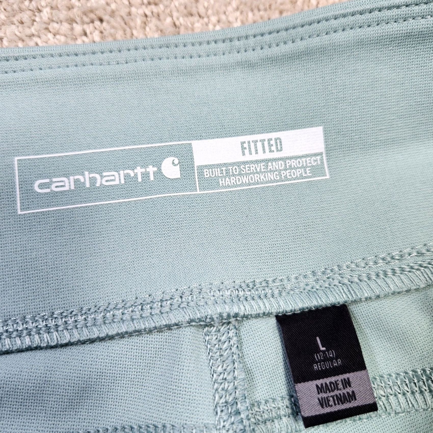 Carhartt Carhartt Leggings Women Large Fitted Rugged Flex Workwear Green Size 36" / US 14 / IT 50 - 4 Thumbnail