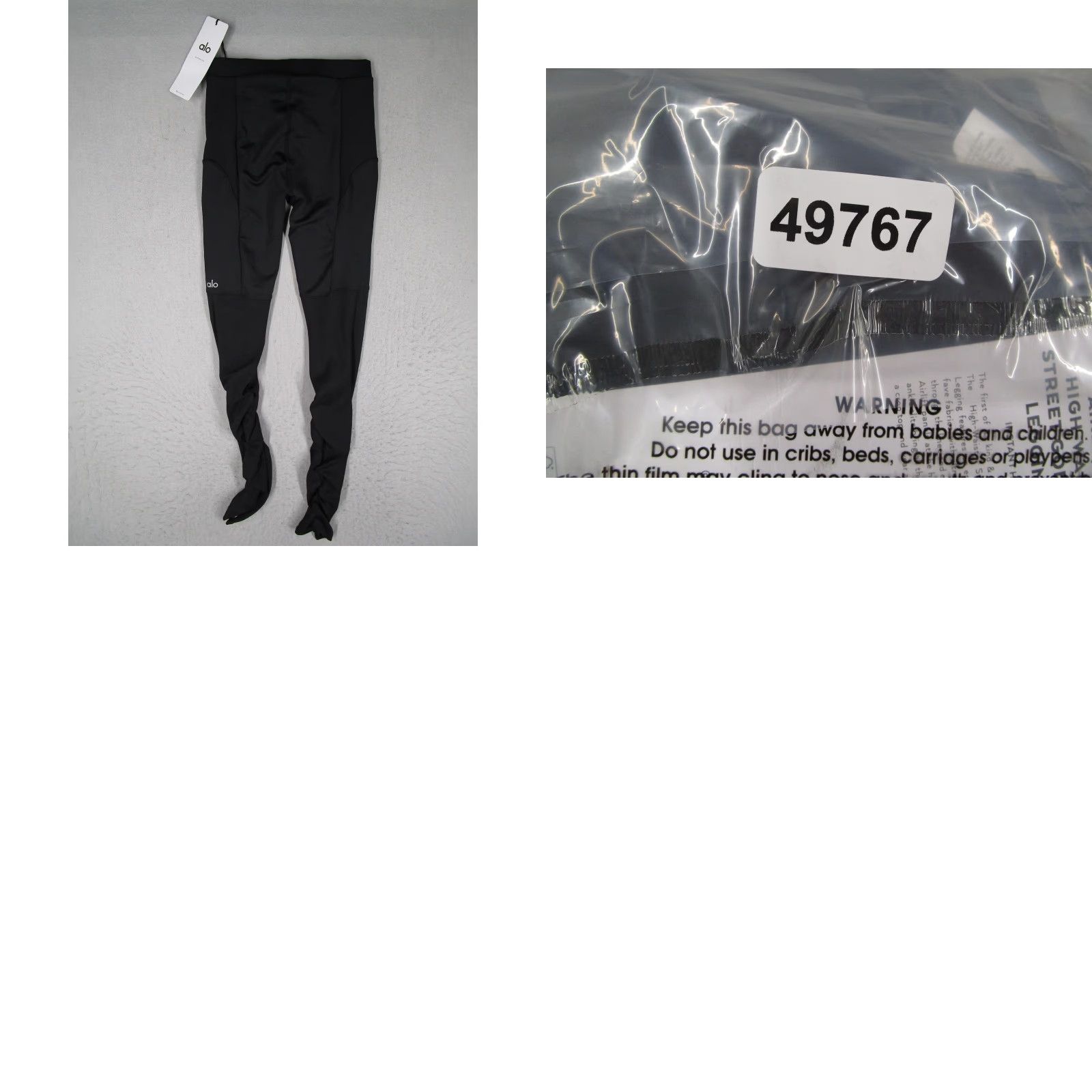 Alo Yoga Alo Yoga Leggings Womens XXS Black Airlift High-Waist Street Goddess Stirrup Size 24" / US 00 / IT 34 - 8 Thumbnail