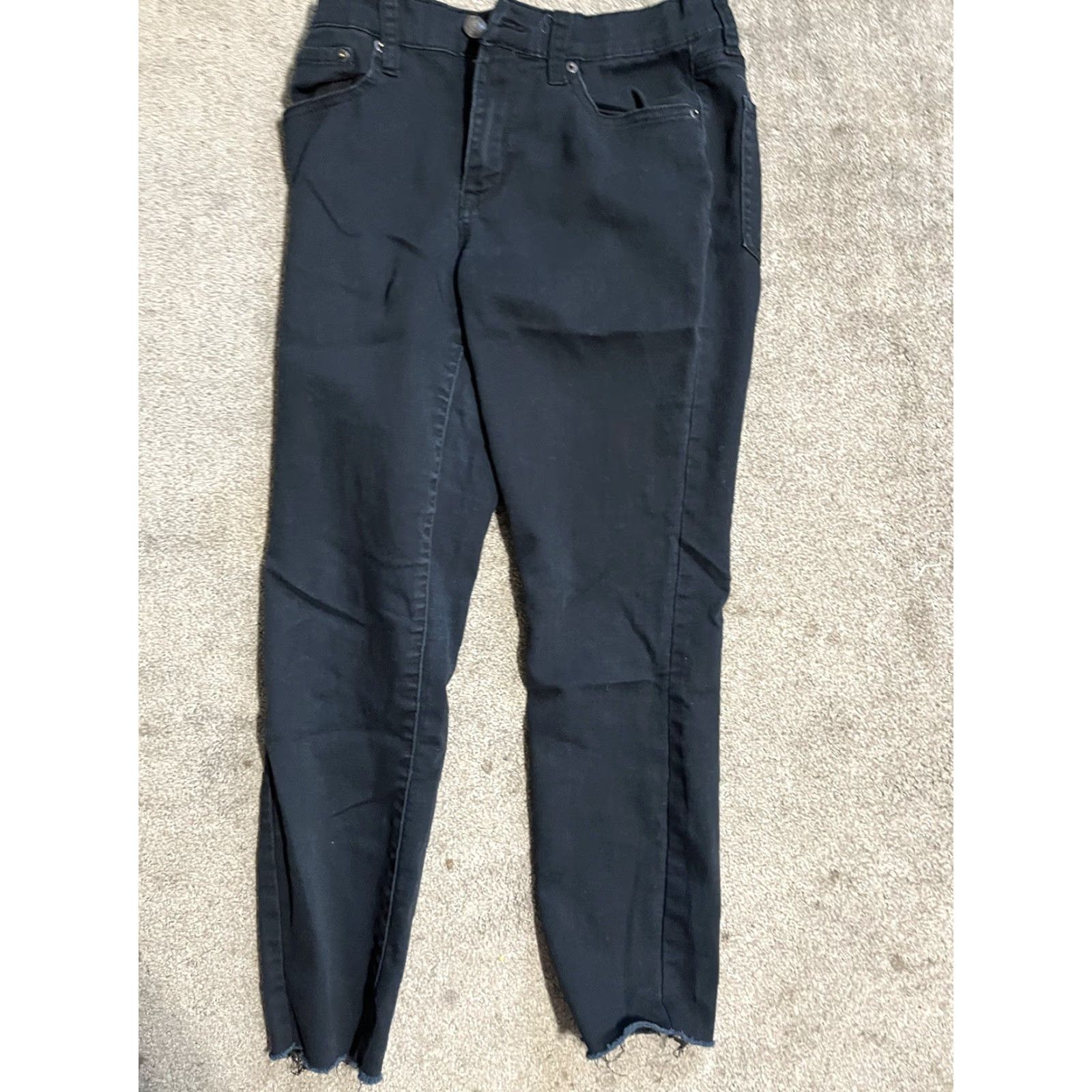 Vintage Aero Womens High Waisted Cropped Jeggings Size 4 Black Denim Stretch Pants Size 27" / US 4 / IT 40 - 3 Thumbnail