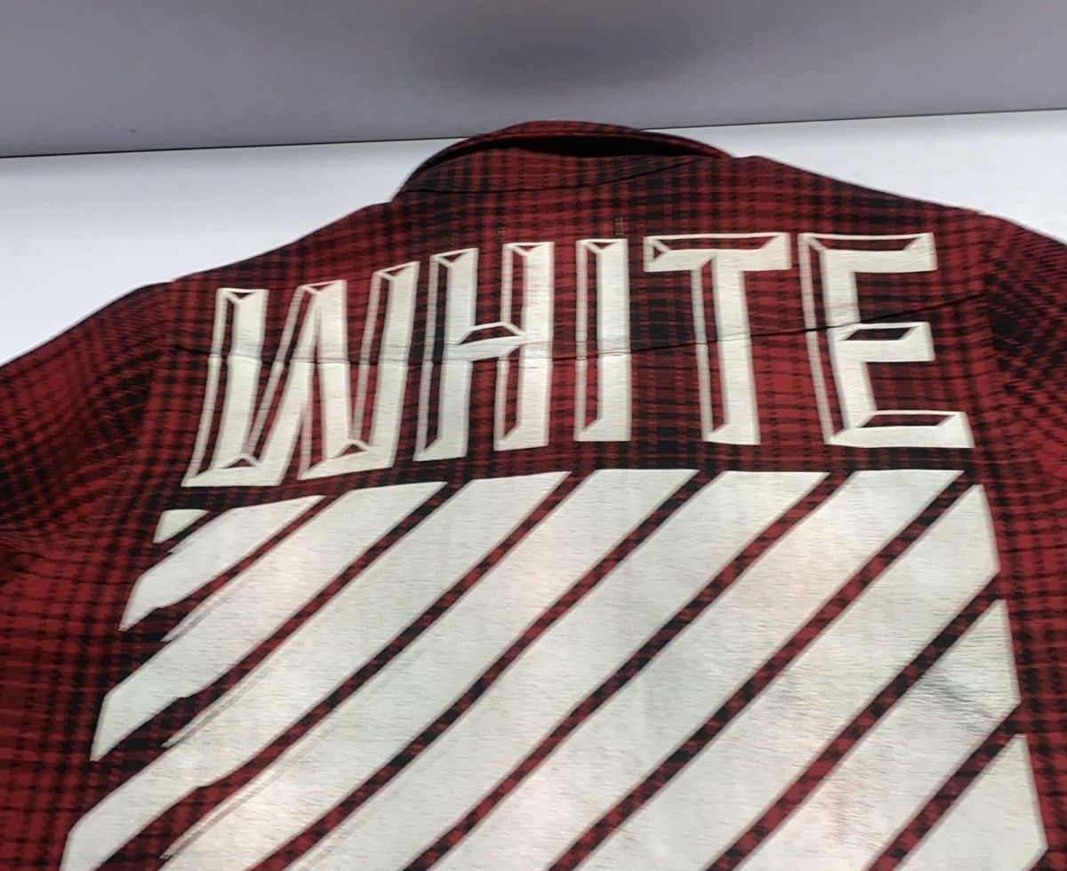 Off-White Off-White FW15 Tartan Red Flannel Shirt Jacket Size US XS / EU 42 / 0 - 7 Thumbnail
