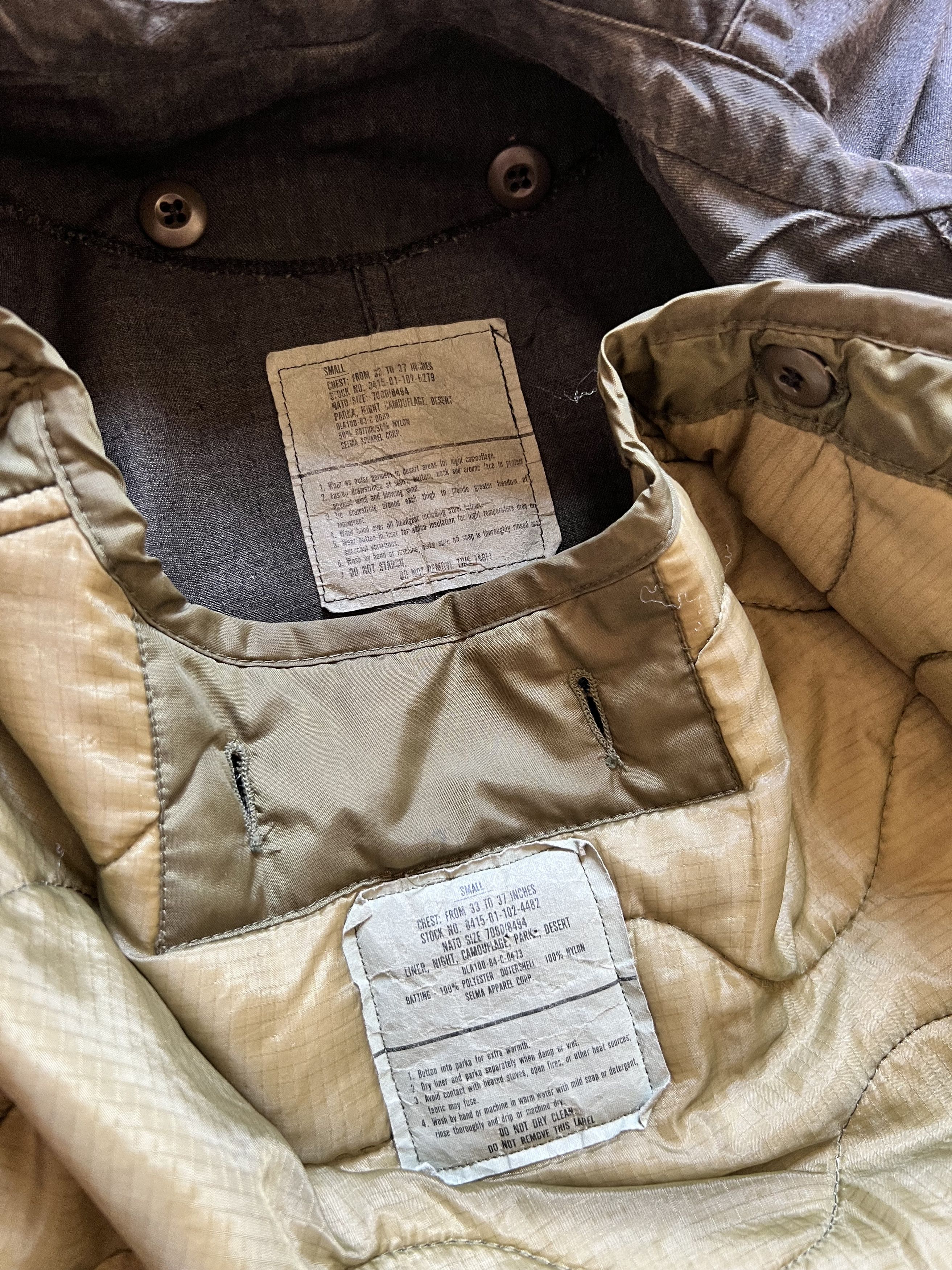 Other Nato War Vintage Stalker Parka With Puff Liner 1990s Size US S / EU 44-46 / 1 - 5 Thumbnail