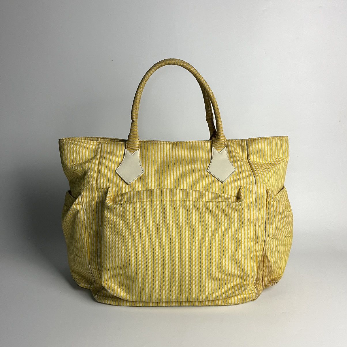 Vivienne Westwood Vivienne Westwood Yellow Striped Big Tote Bag Size ONE SIZE - 5 Thumbnail