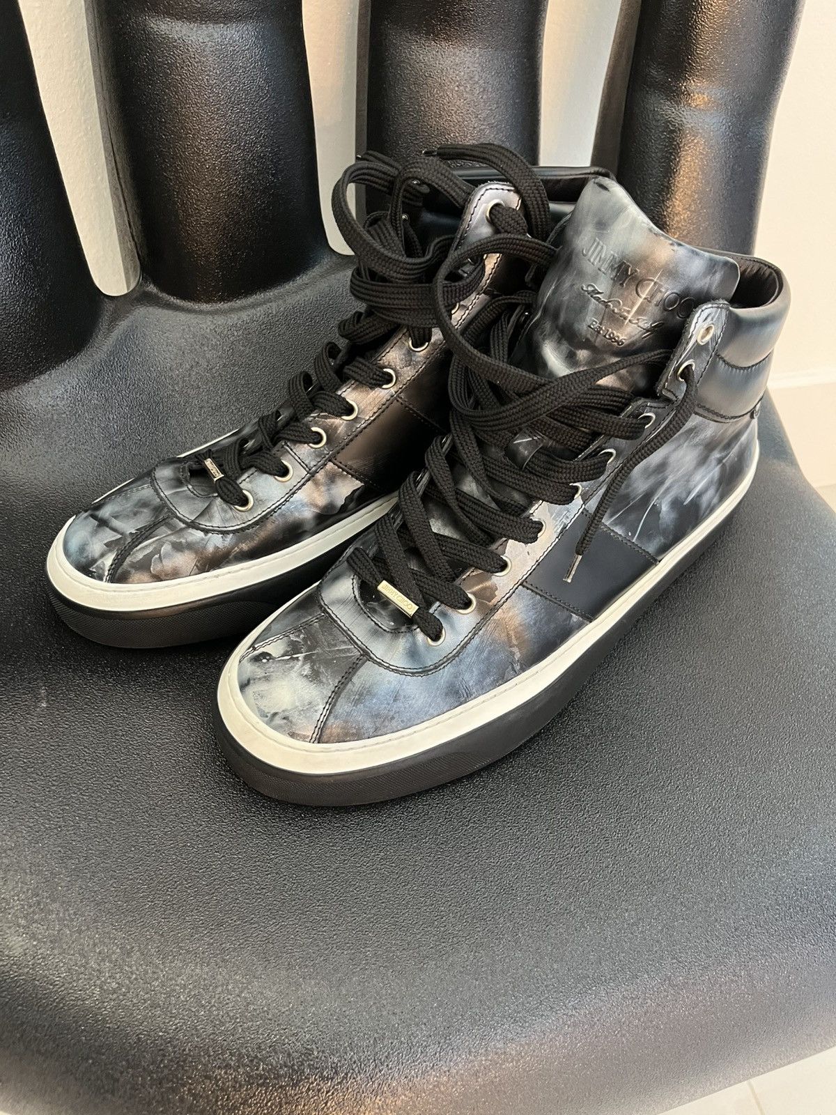 Jimmy Choo Jimmy Choo Belgravia sneaker black storm Size US 13 / EU 46 - 4 Thumbnail