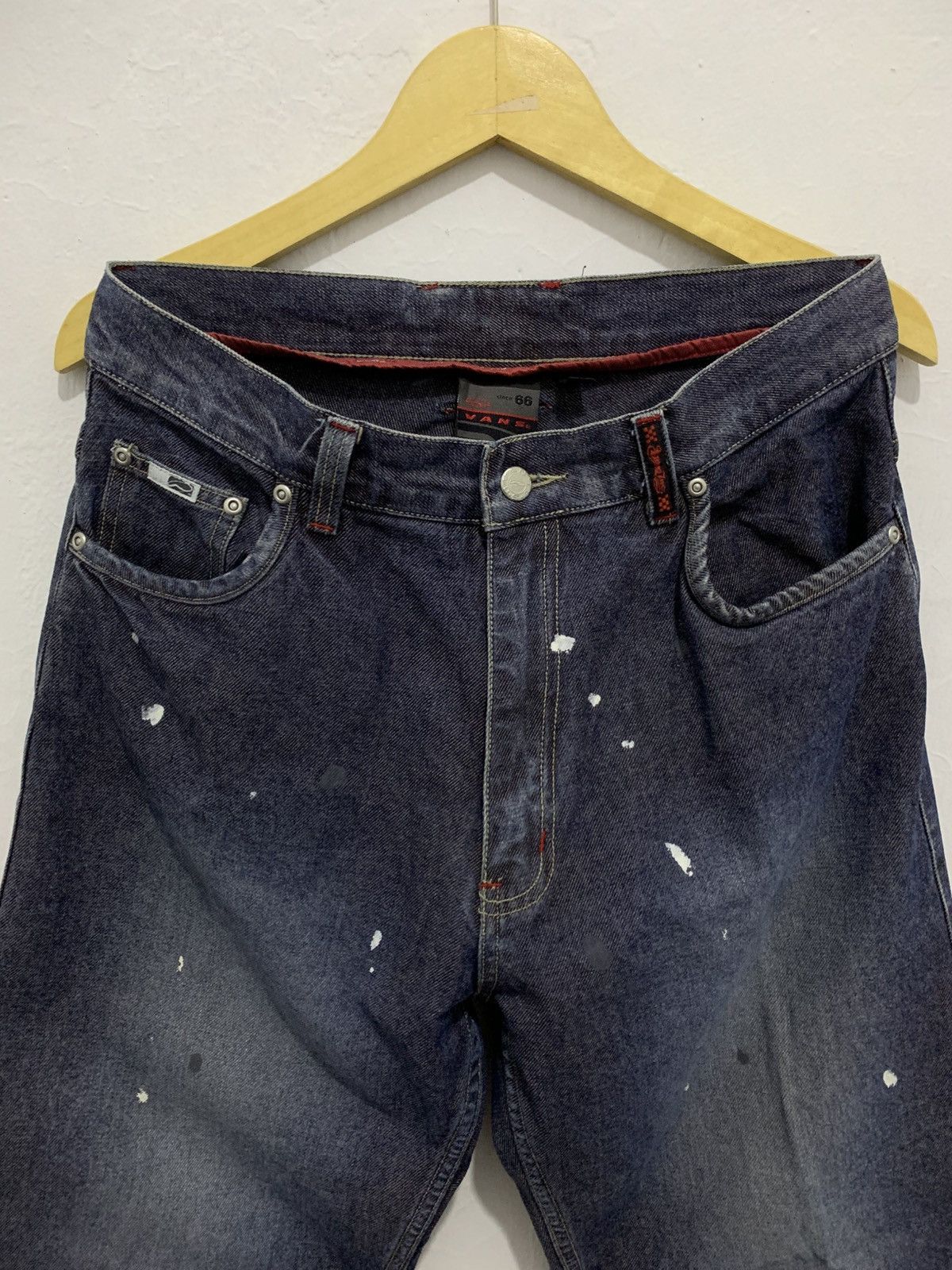 Southpole × Vans 90's Vans 66 Skate Root Carpenter Denim Baggy Jeans Size US 32 / EU 48 - 6 Thumbnail