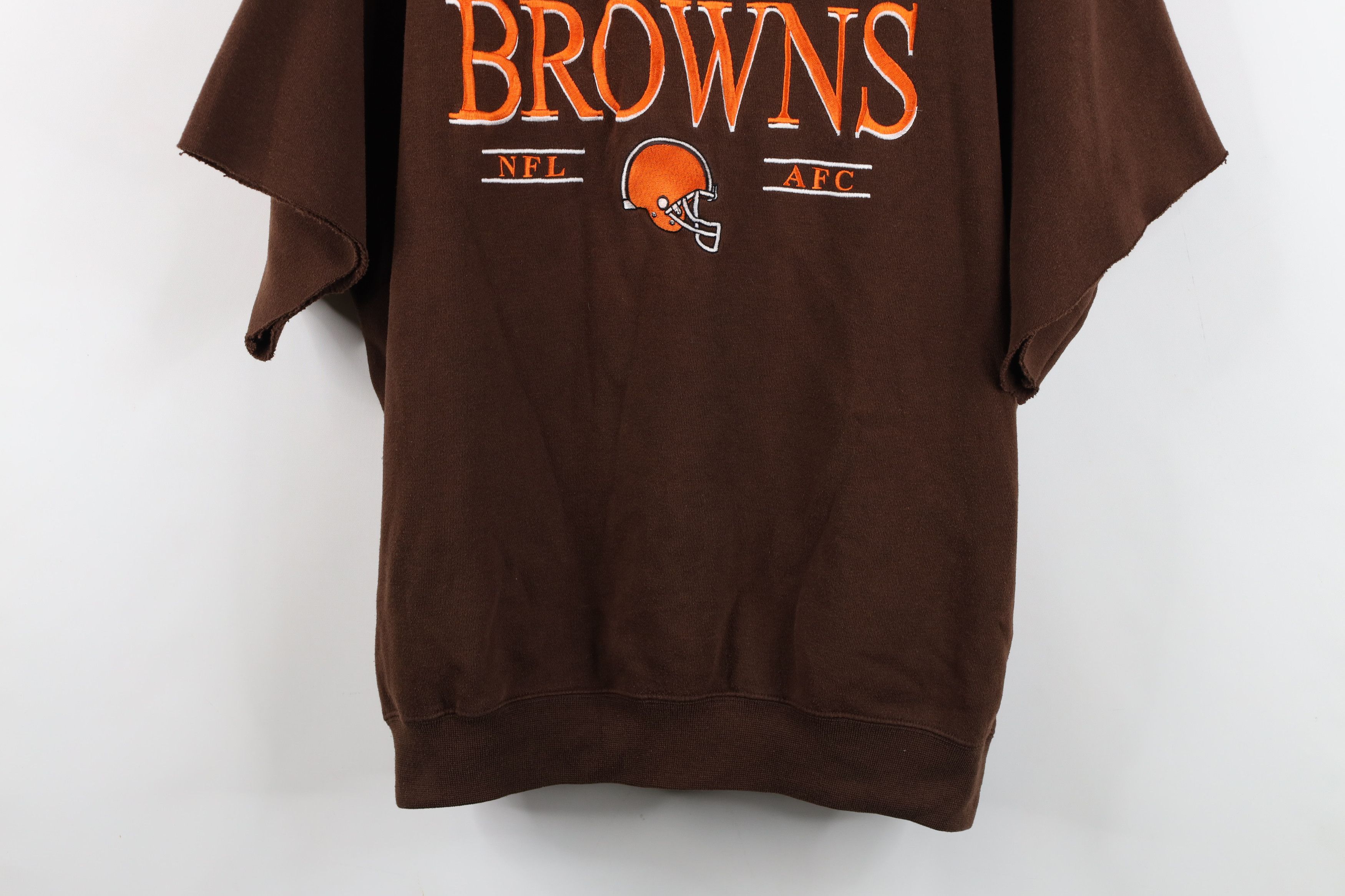Vintage Vintage 90s Browns Football Crewneck Sweatshirt Brown Size US XL / EU 56 / 4 - 3 Thumbnail