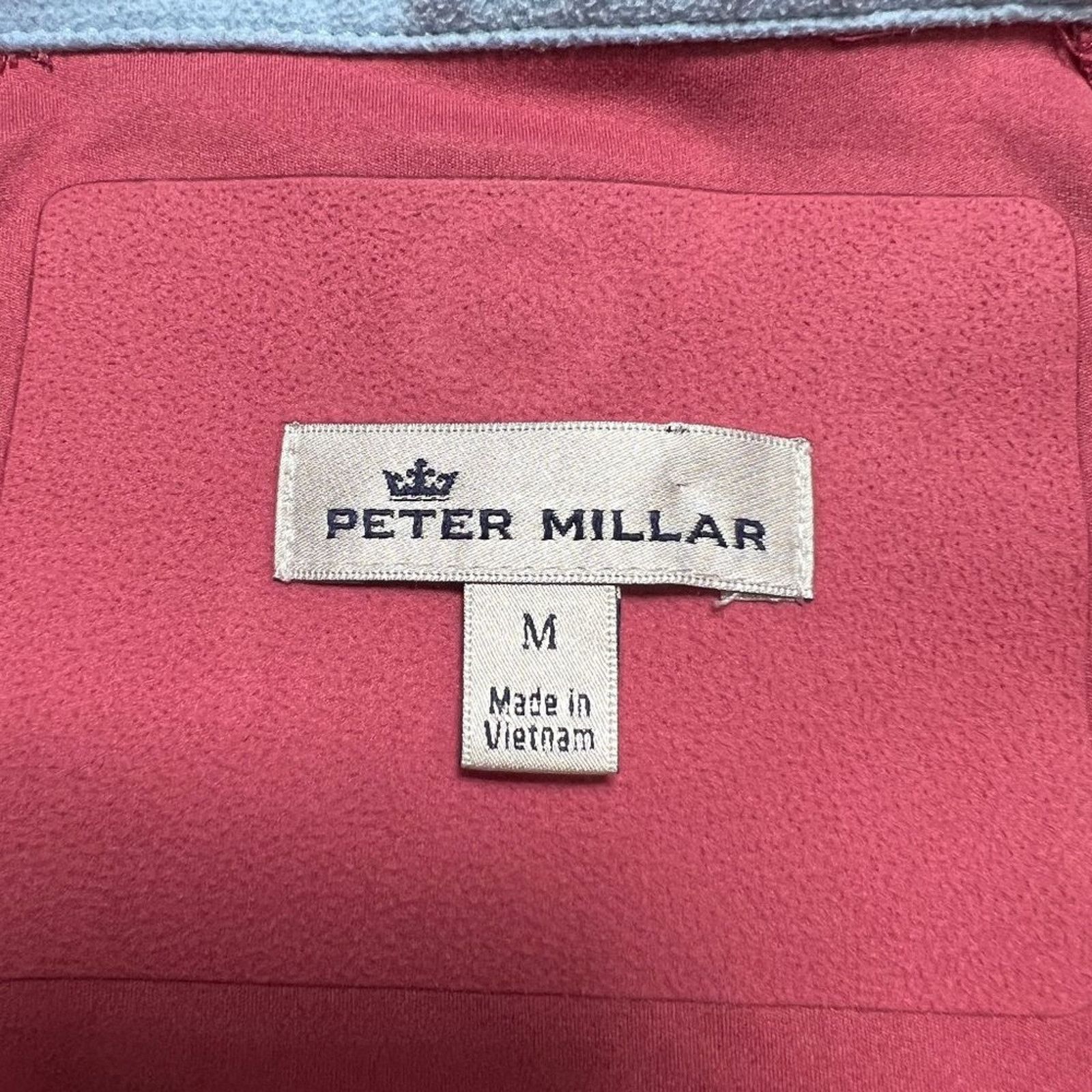Peter Millar Peter Millar Surge Soft Shield Half Zip Salmon Pink Size M Size US M / EU 48-50 / 2 - 3 Thumbnail